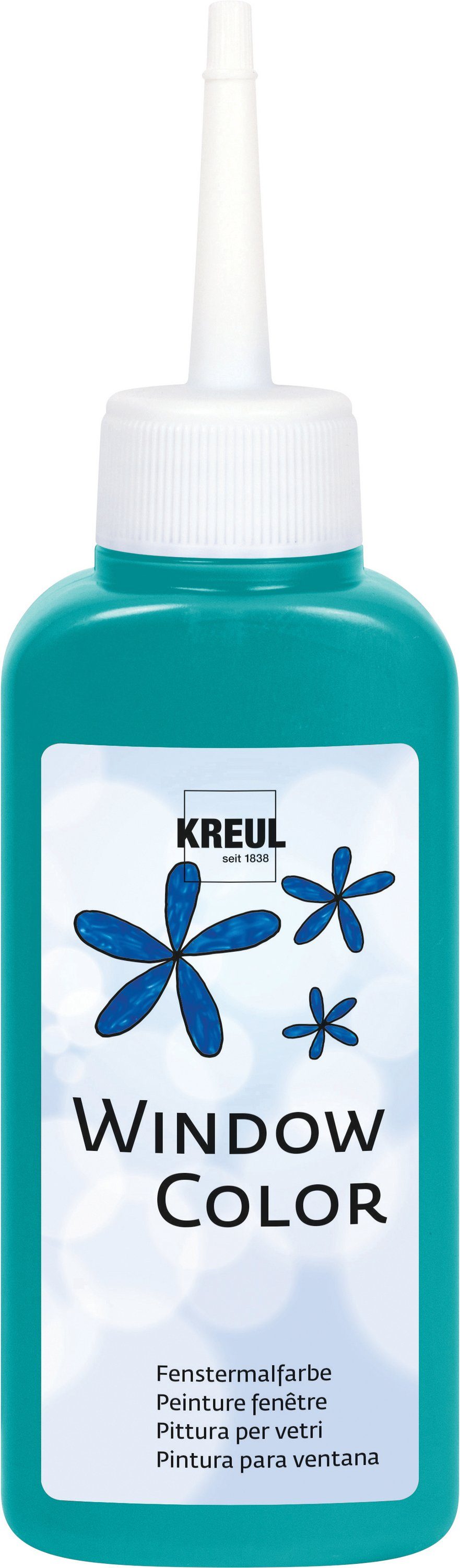 Fenstersticker, Kreul, 80 ml Türkis