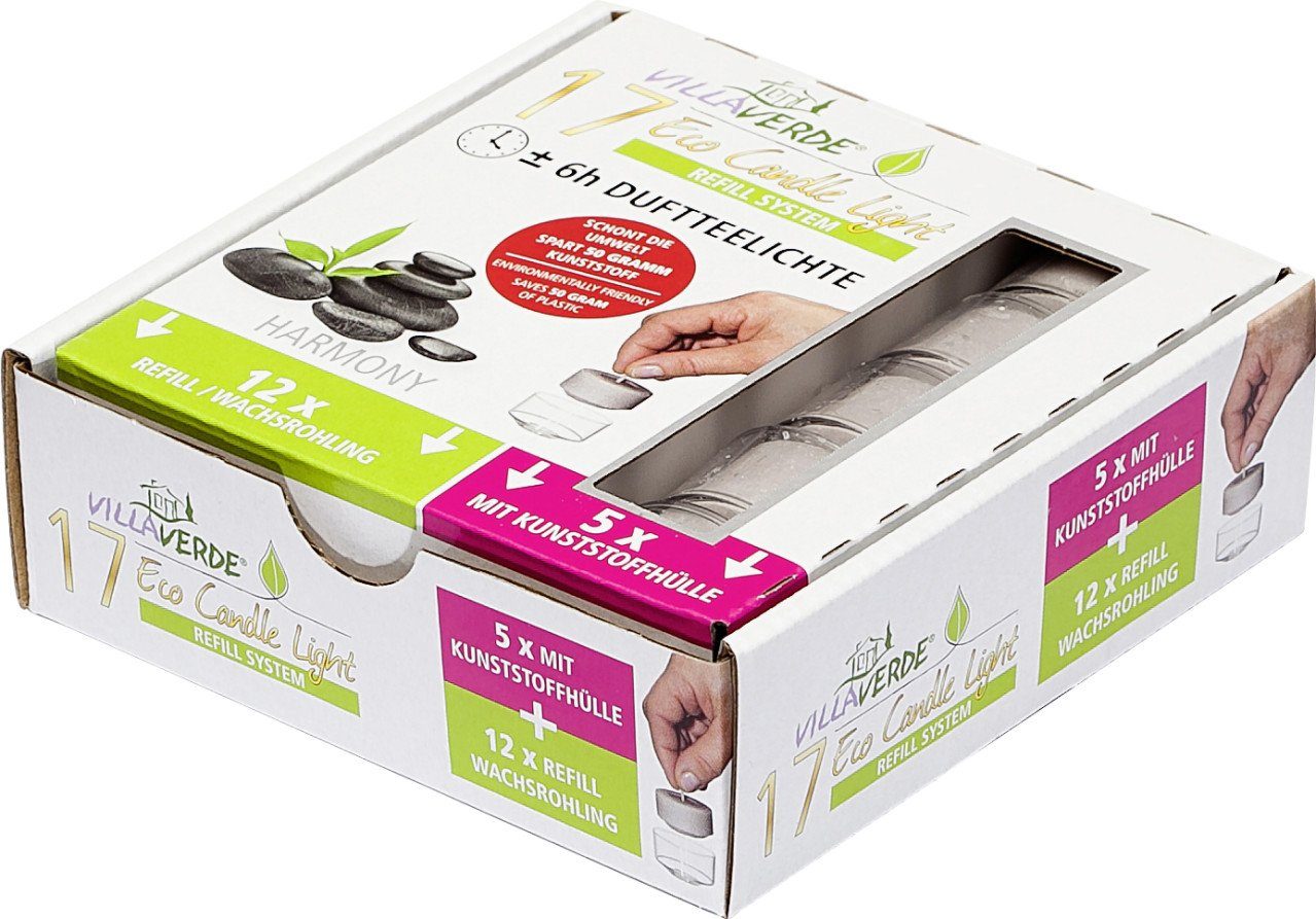 Villa Verde Teelicht Villa Verde Duftteelichter ECL (5x m.Hülle+ 12x