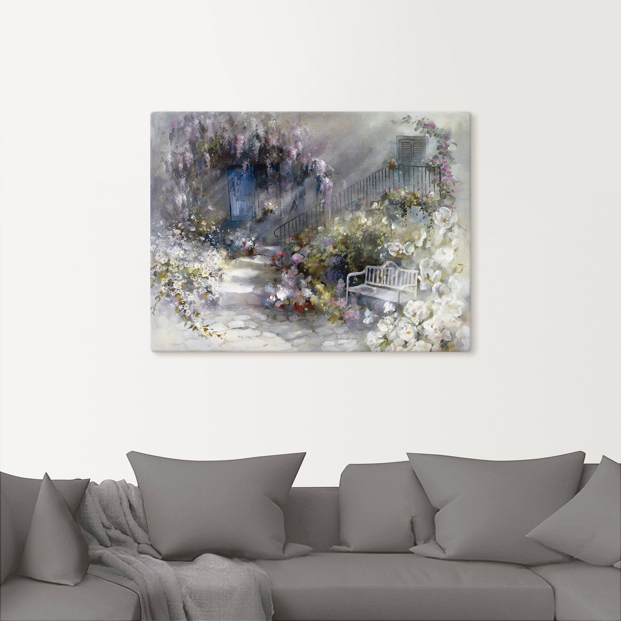 Artland Leinwandbild Wortlos, Garten (1 St), günstig online kaufen