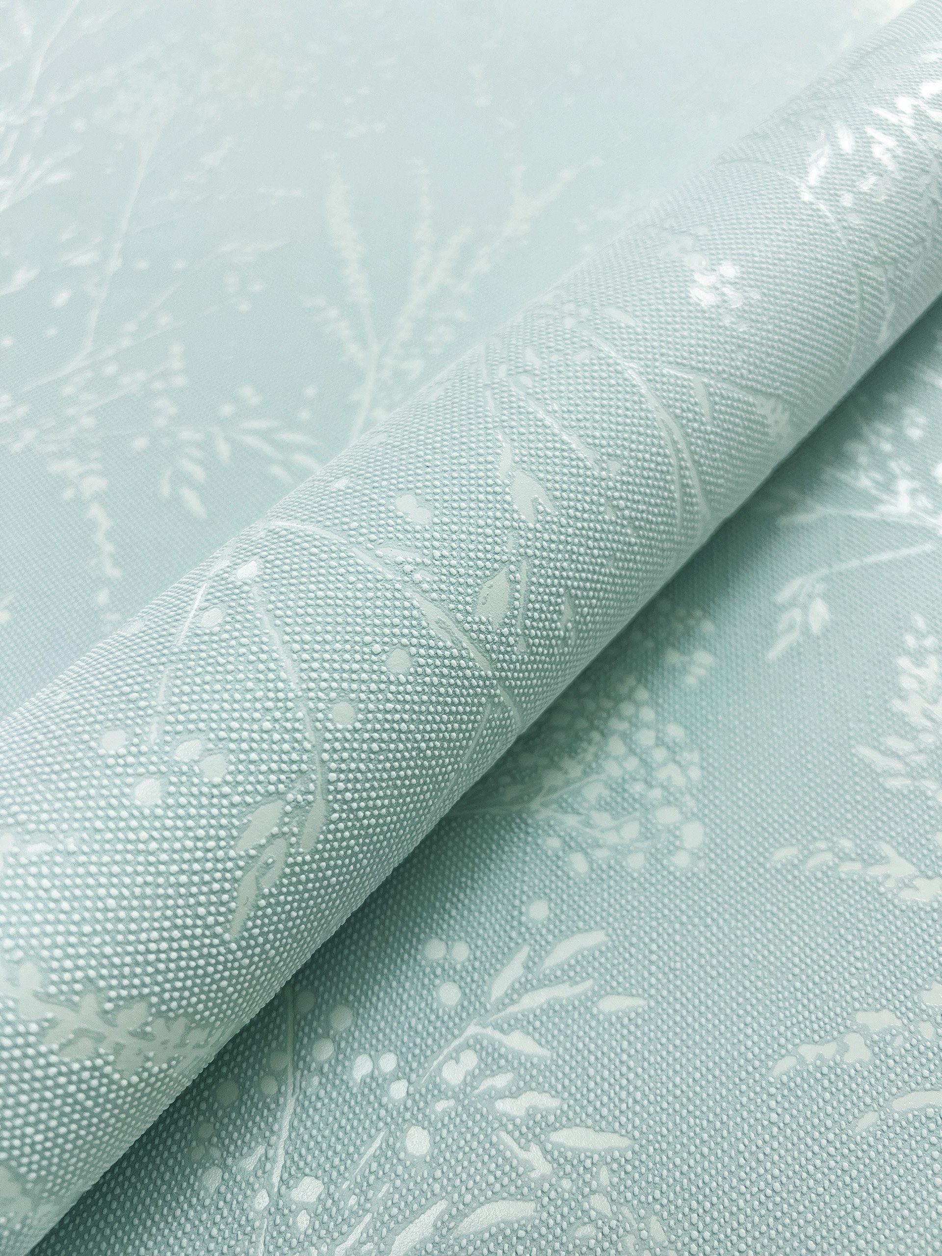 Newroom Vliestapete, Türkis Tapete Floral Äste günstig online kaufen