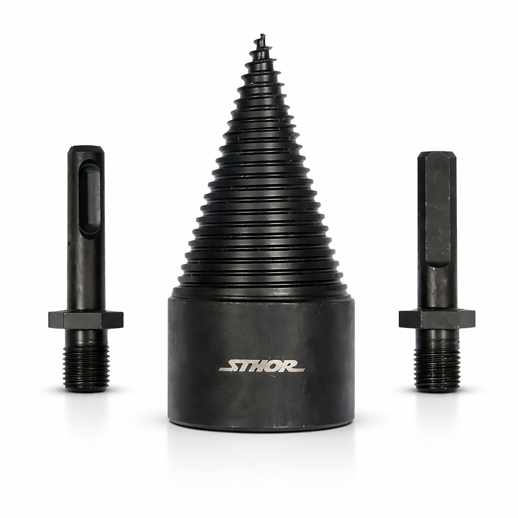 TOYA Holzspalter Toya Holzspalter Bohrer Set 45 mm incl. 2 Adapter, Typ 22591, (1 Stück)