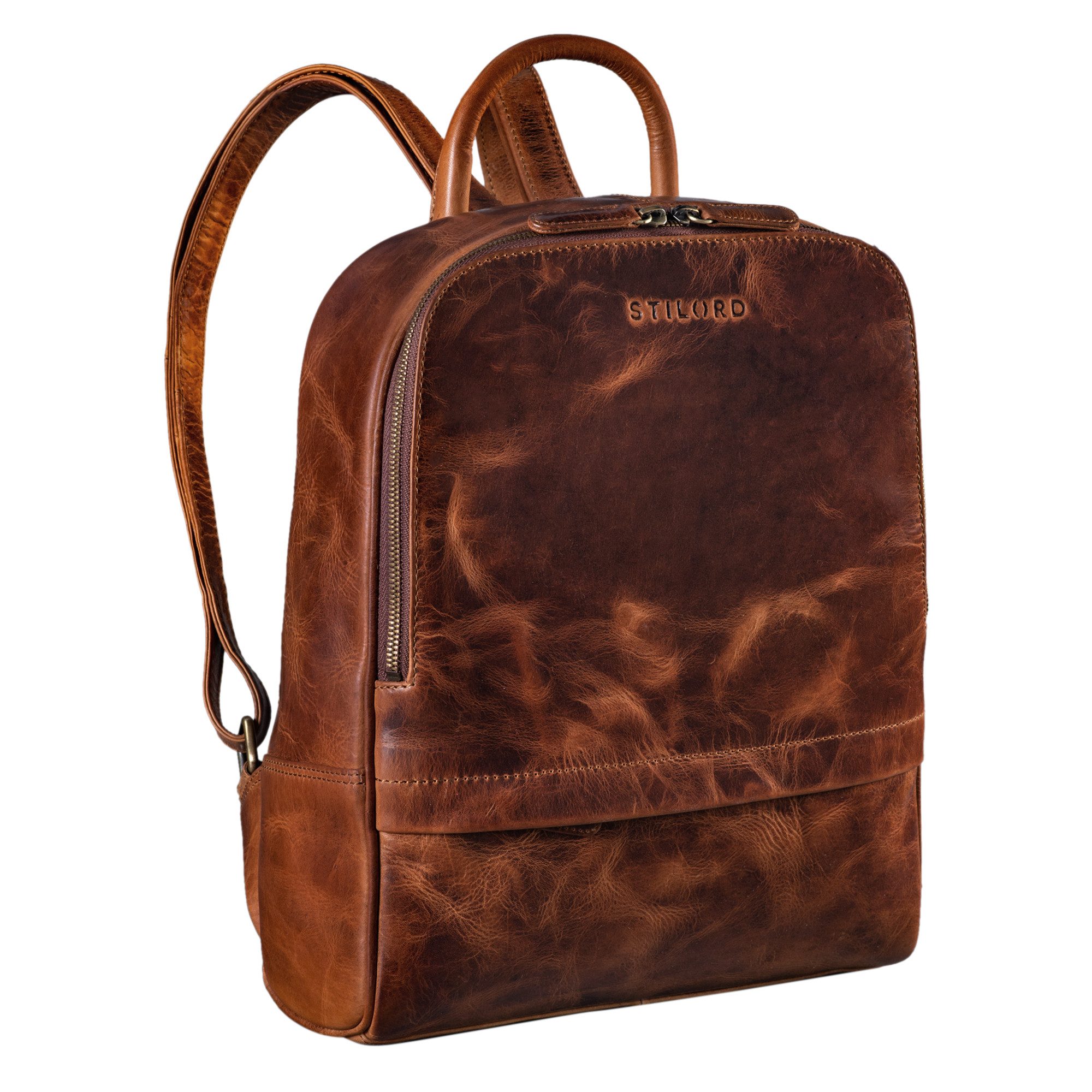 Notebook-Rucksack STILORD "Peyton" Rucksack Leder Arbeit