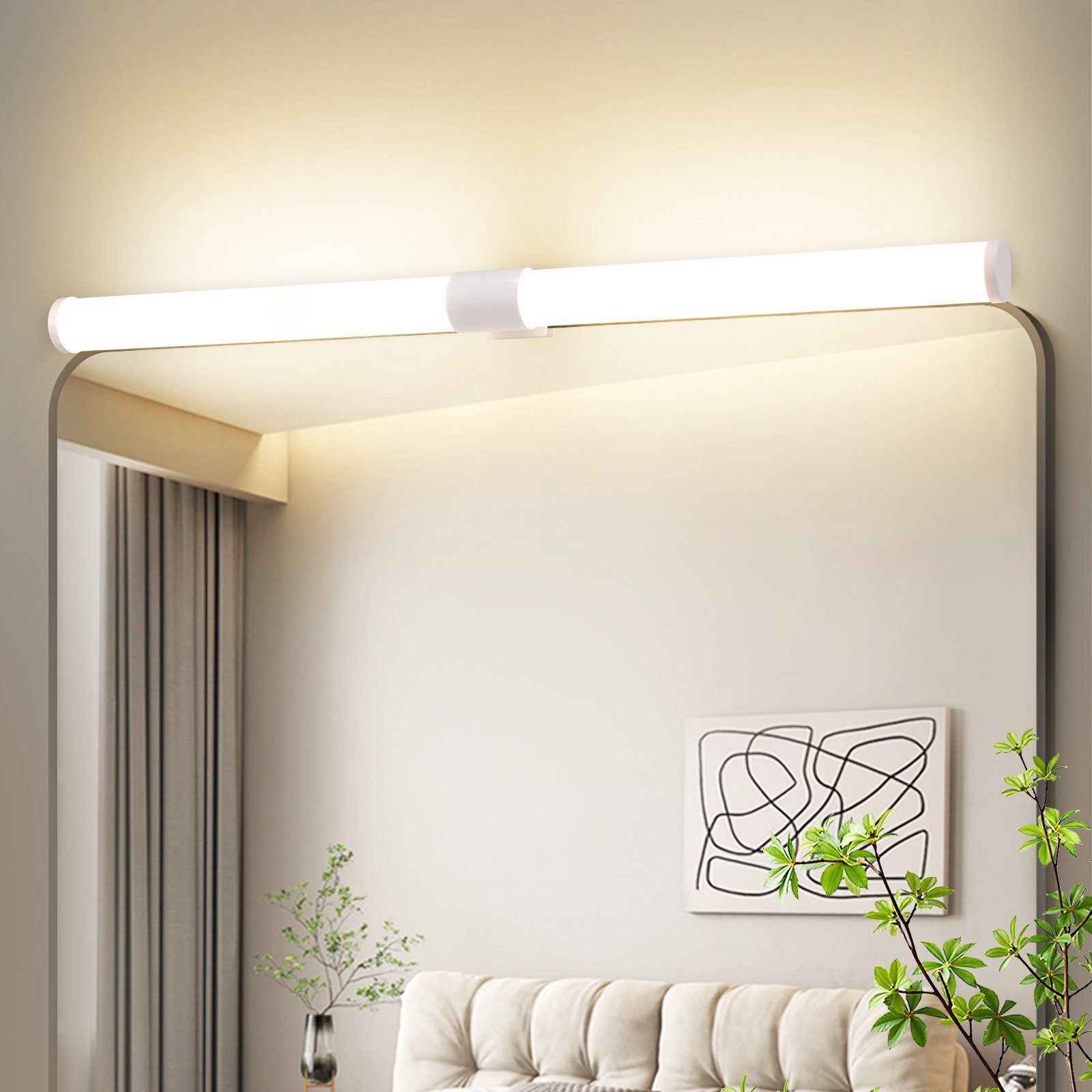 Nettlife LED Spiegelleuchte LED Spiegelleuchte Klemmbar 40/60CM, Neutralwei günstig online kaufen