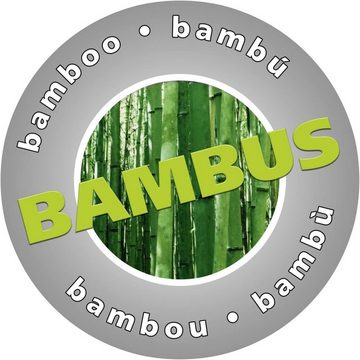 WENKO Allzweckkorb, Aufbewahrungskorb Bamboo S Dunkelblau Badkorb, Bambus, 15 x 9 x 15 cm