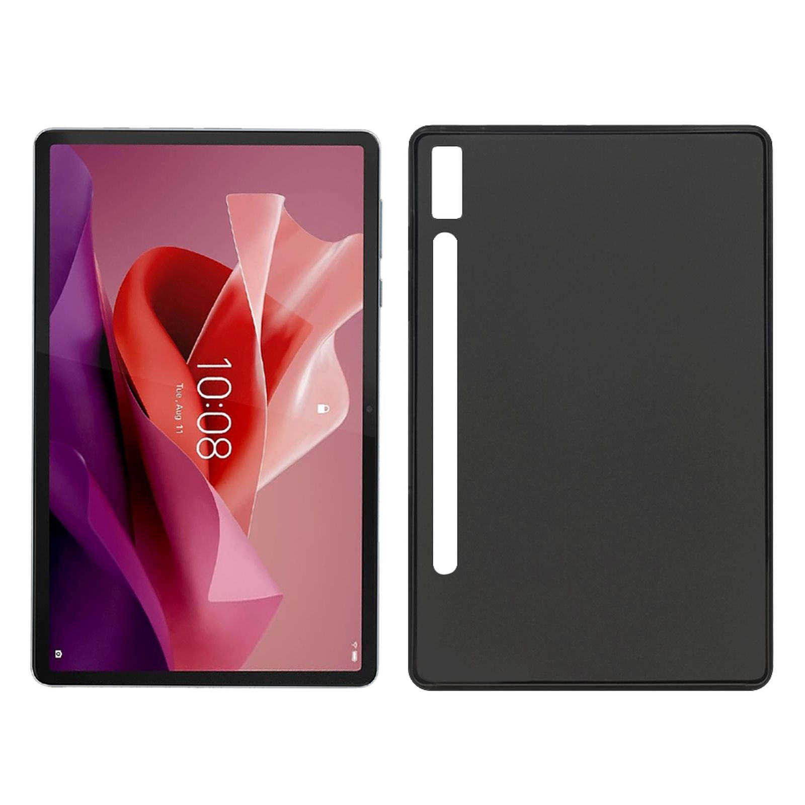 Lobwerk Tablet-Hülle Schutzhülle für Lenovo Tab P12 2023 TB-370FU TB-371FC 12.7 Zoll, Sturzdämpfung, Flexibel, Waschbar