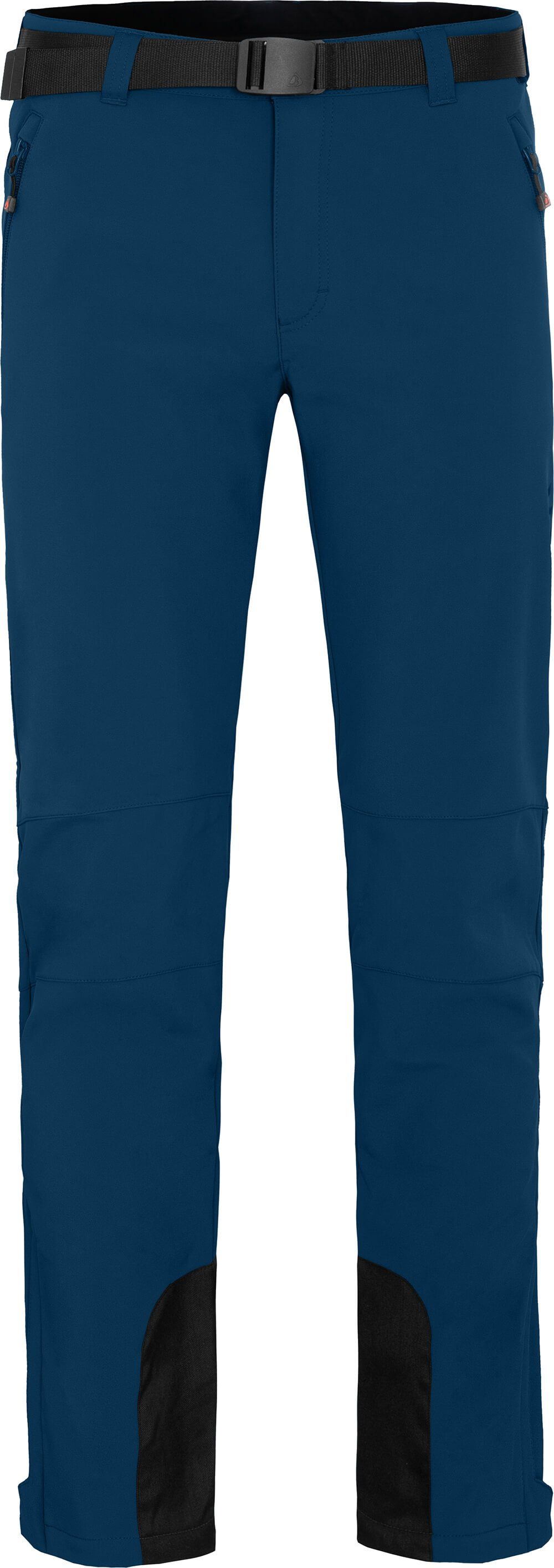 Bergson Outdoorhose ONETREE Herren Winter Softshellhose, winddicht, mit warmem Innenfleece, Langgrößen, poseidon blau