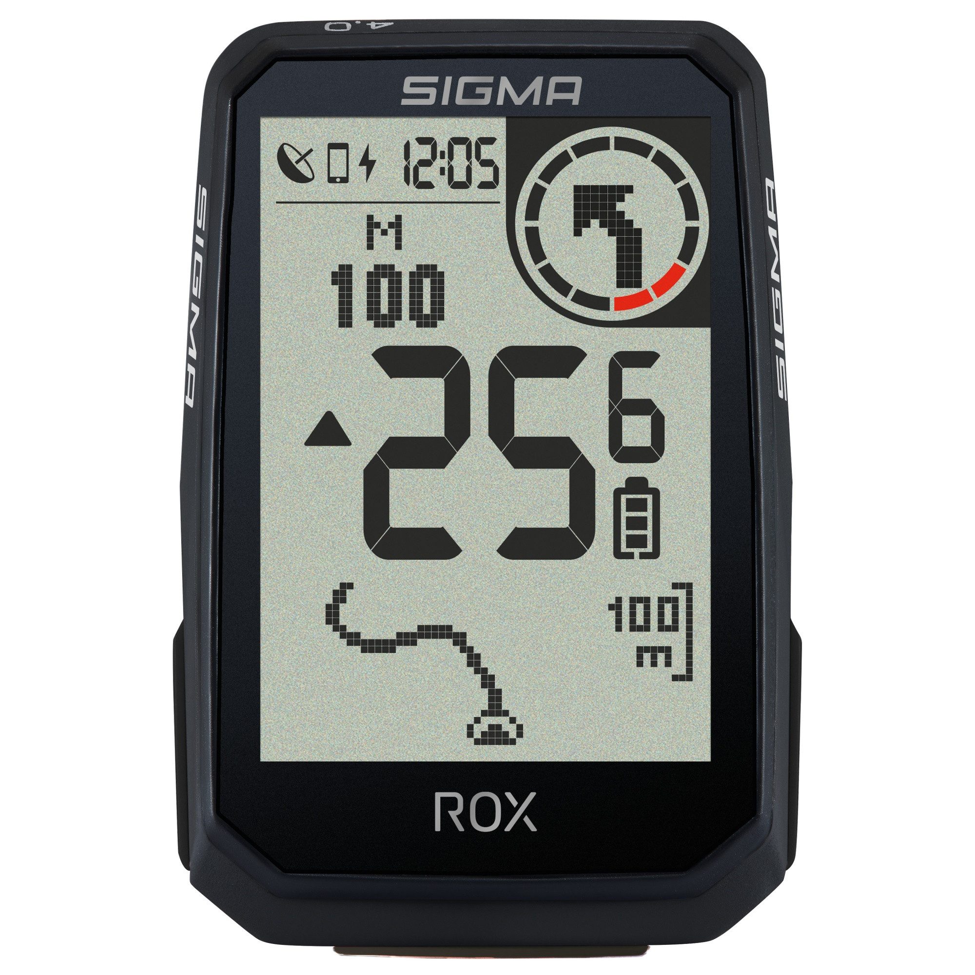 SIGMA Fahrradcomputer Rox 4.0 Endurance 01066 41 Stunden Akkulaufzeit GPS Navi Fahrradtacho