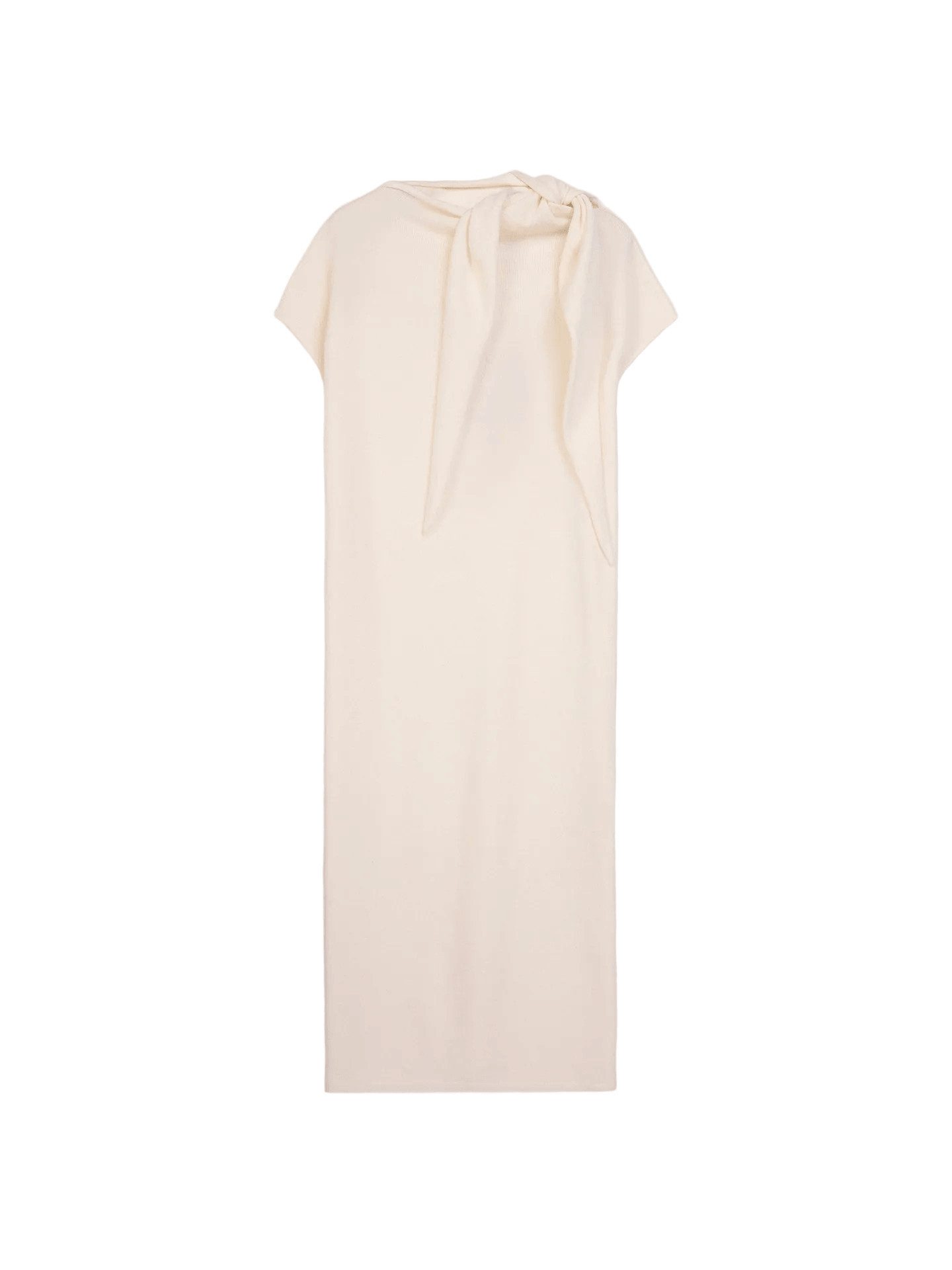 GOBI Cashmere Strickkleid Kaschmirkleid mit Schleifenkragen