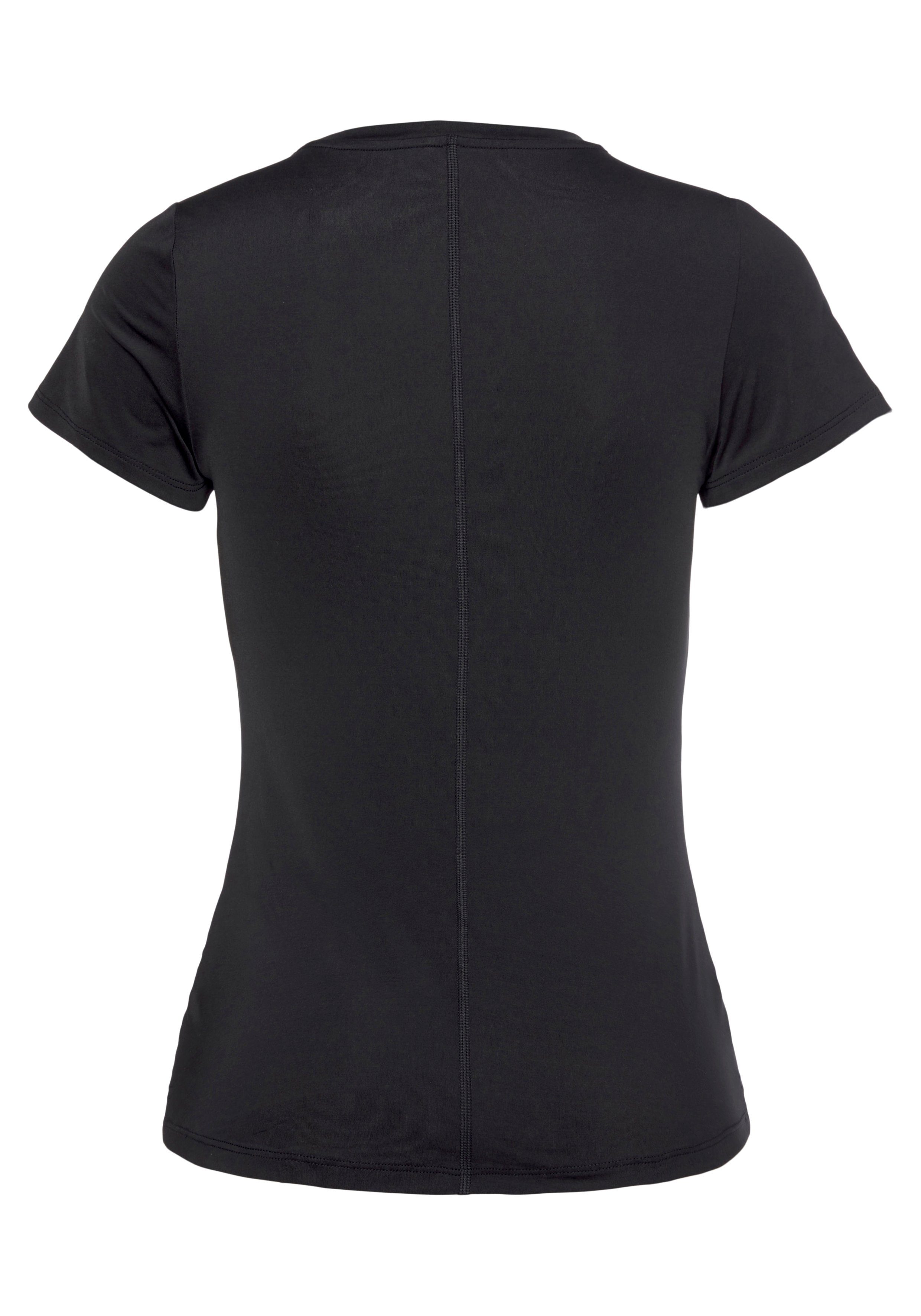 SHORT-SLEEVE WOMEN'S Trainingsshirt schwarz Nike DRI-FIT TOP SLIM FIT ONE