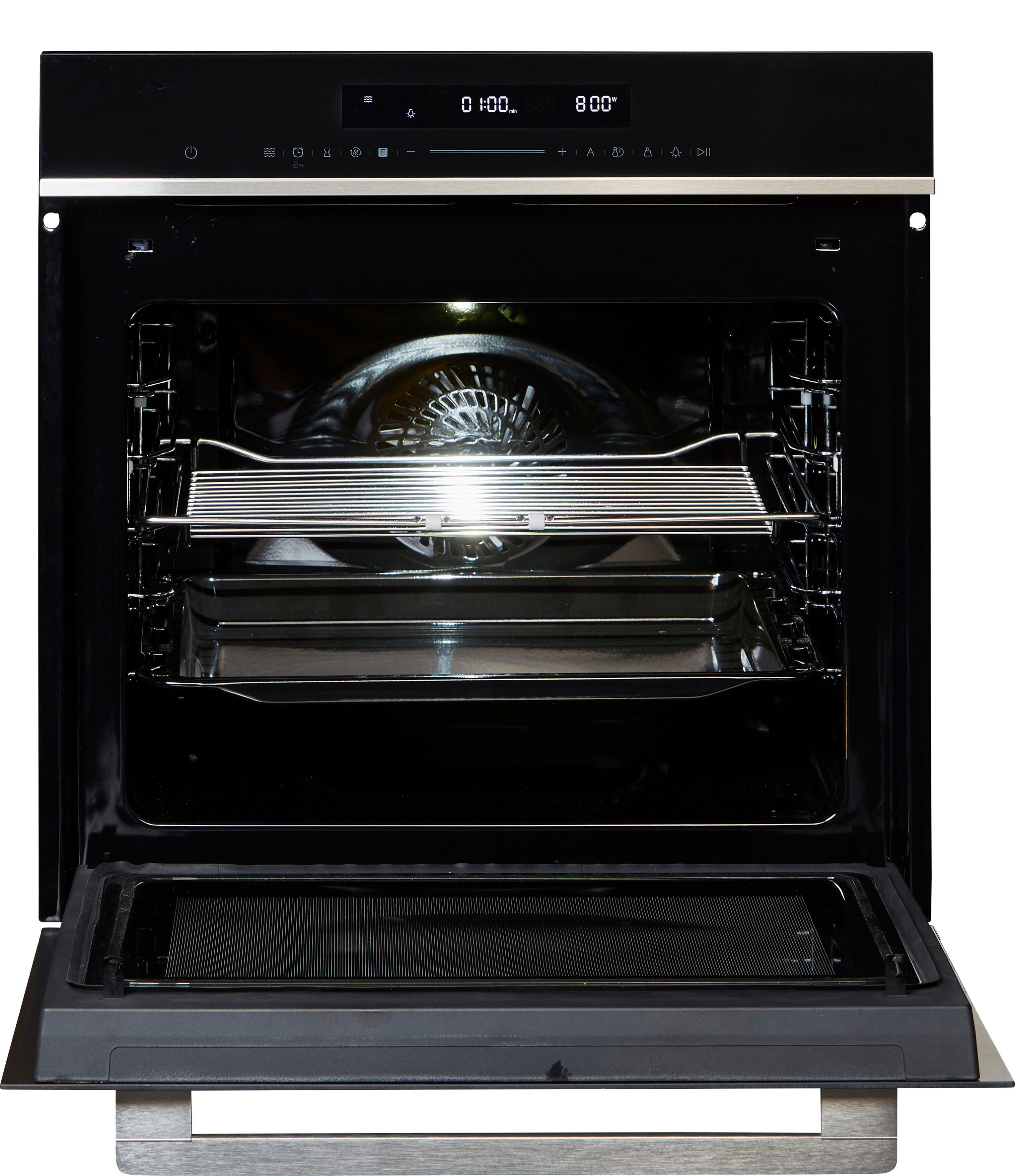 Hanseatic Backofen mit Mikrowelle 7NF30T0-E111E, Praktische Mikrowellen-Funktion: Für schnelles Aufwärmen