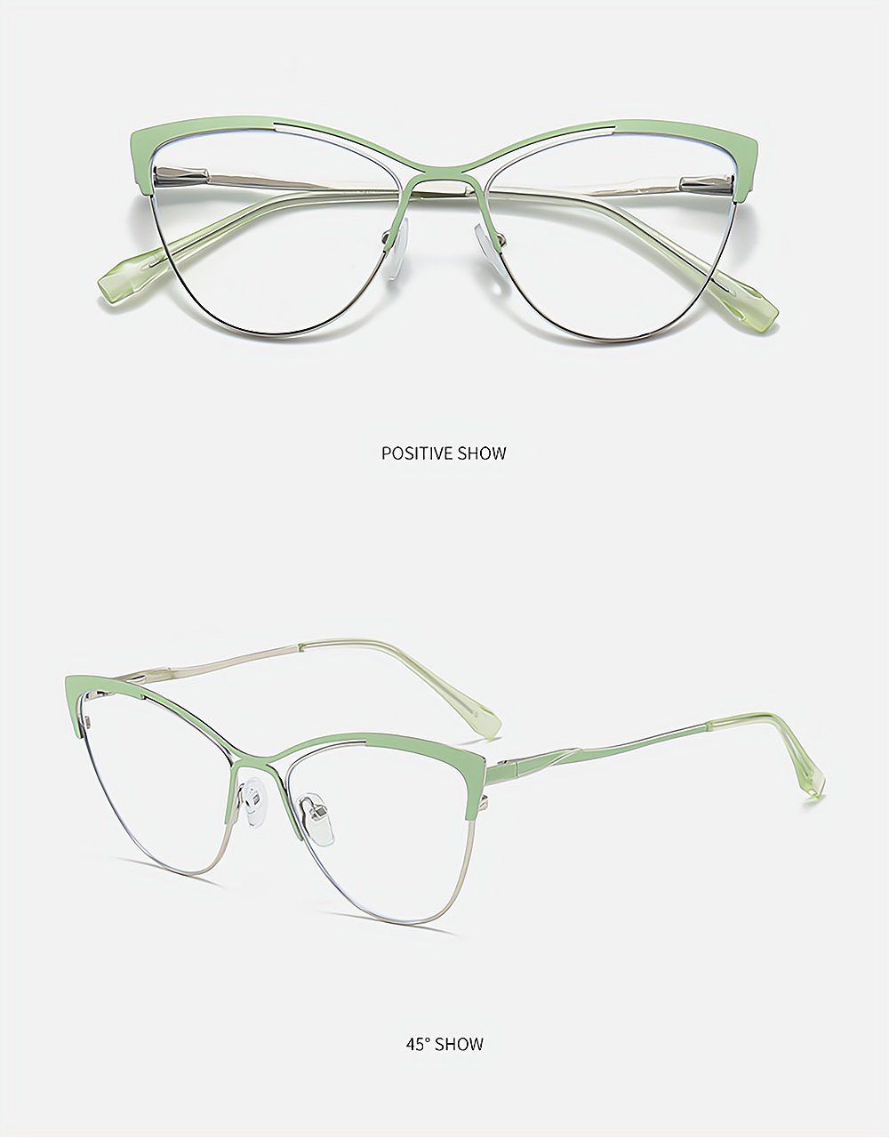 PACIEA Computerbrille Arbeitsbrille, Brille grün Blaue lichtbeständige