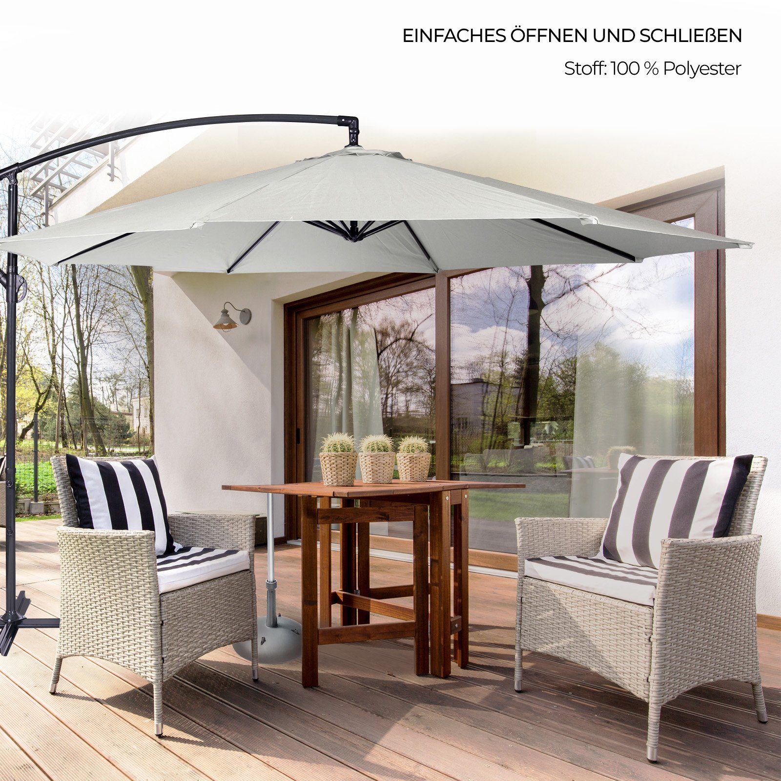 MIADOMODO Sonnenschirm Sonnenschirm - Ø300 cm, günstig online kaufen
