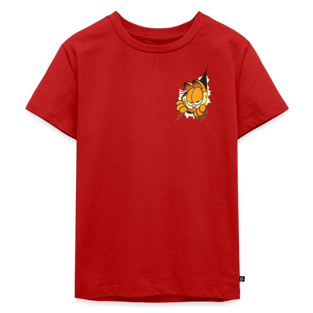 T-Shirt Garfield Hier Ist Garfield Kinder Premium T-Shirt