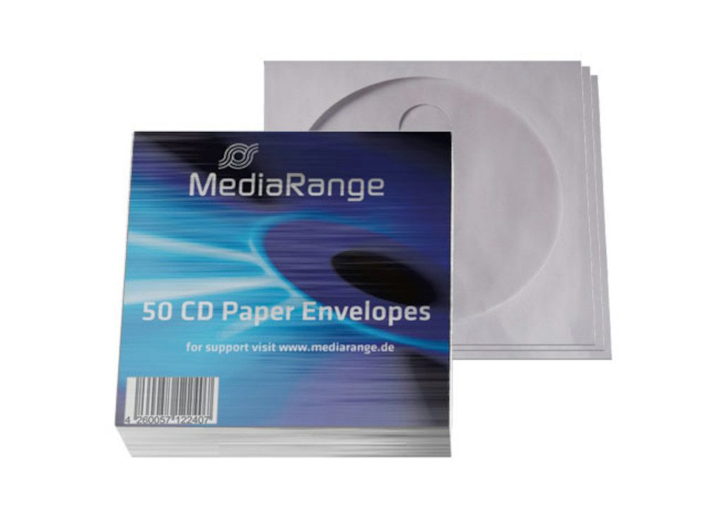 DVD-Hülle 100 (2x50 Stück) Mediarange CD Papierhüllen DVD Hüllen