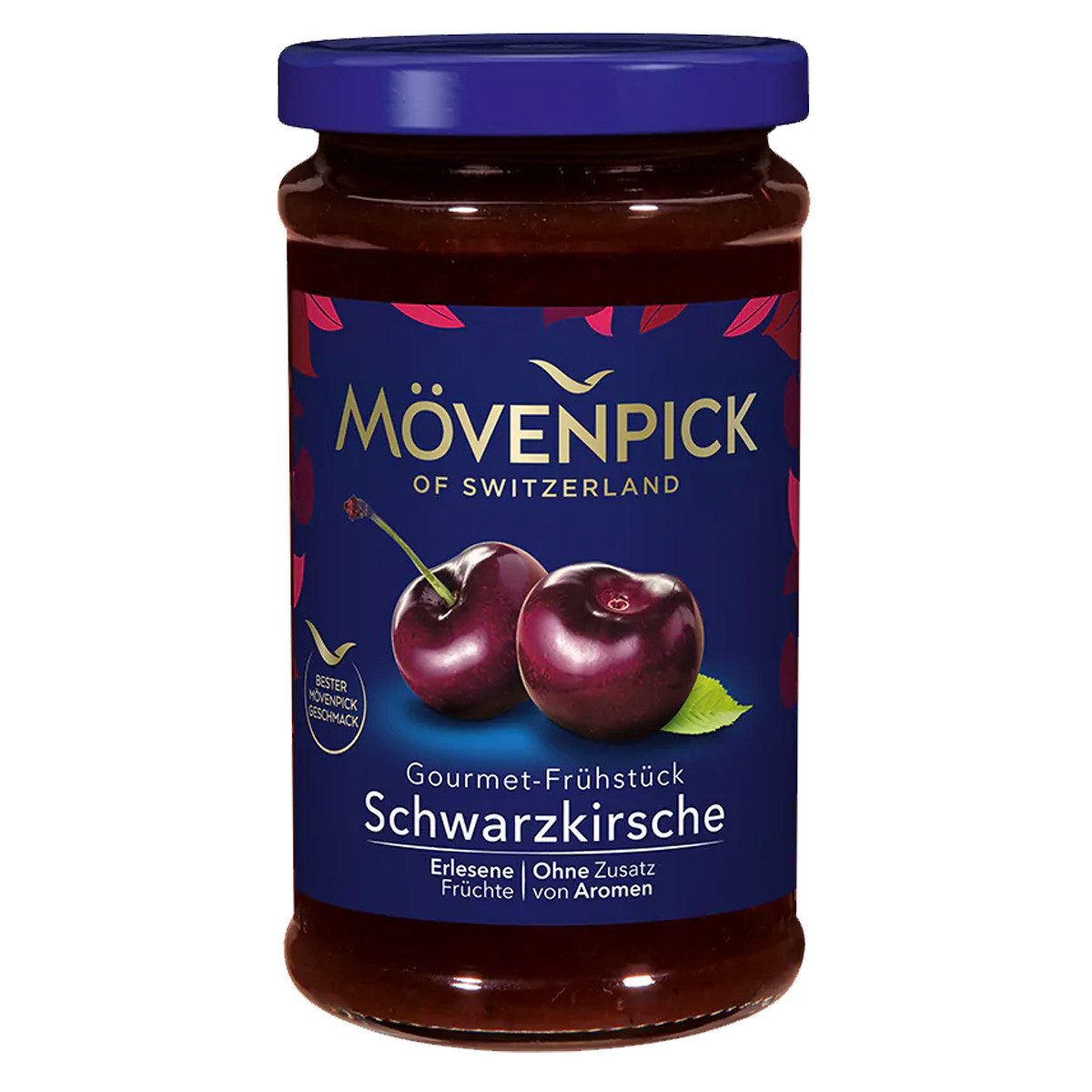 Mövenpick Fruchtaufstrich, Mövenpick Schwarzkirsche Gourmet Frühstück Fruchtaufstrich 250g