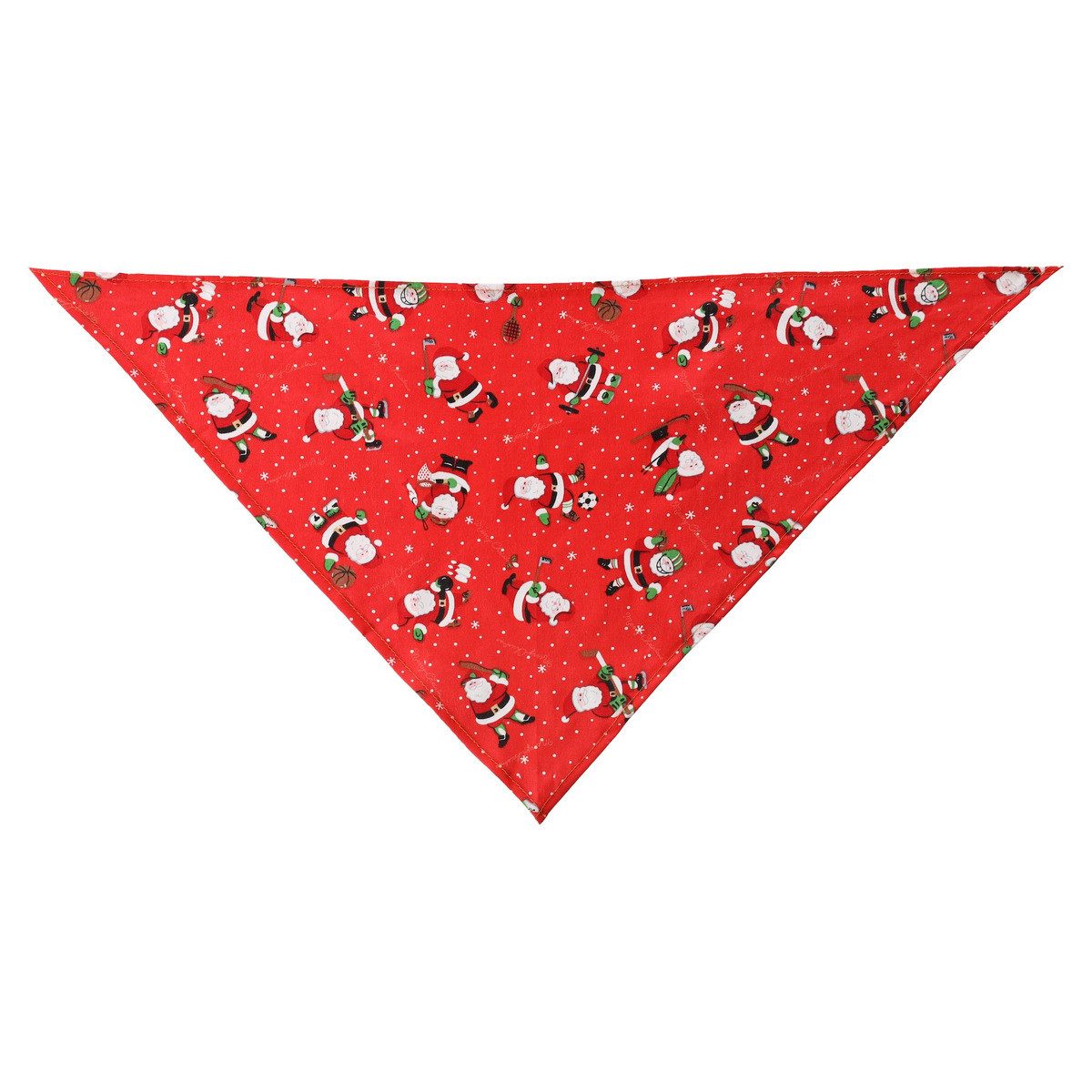 Flamingo Tier-Halstuch Bandana Mik mit Weihnachtsmotiv rot