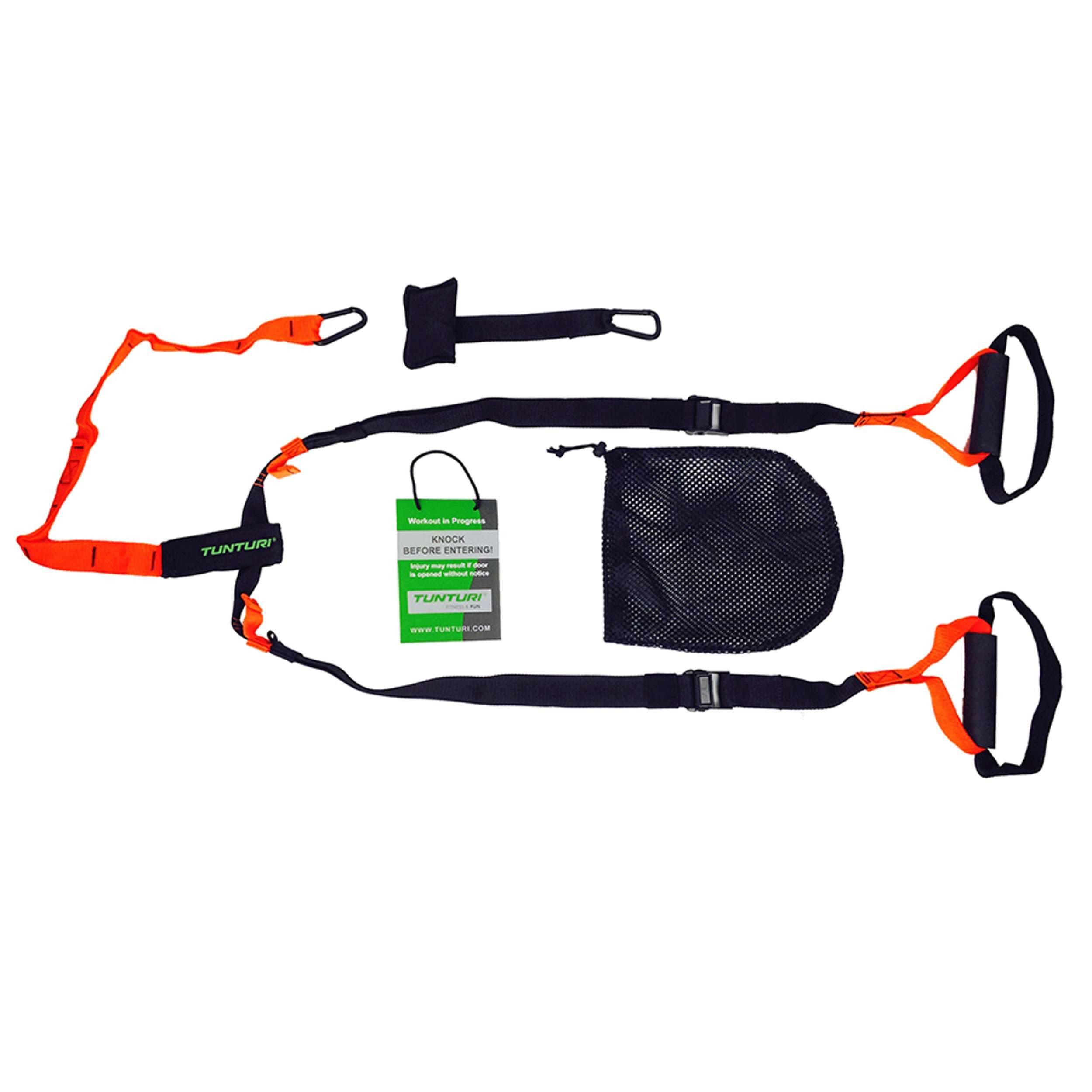 Tunturi Schlingentrainer Schlingentrainer Set 5-teilig - Einstellbar - Suspension Trainer für z