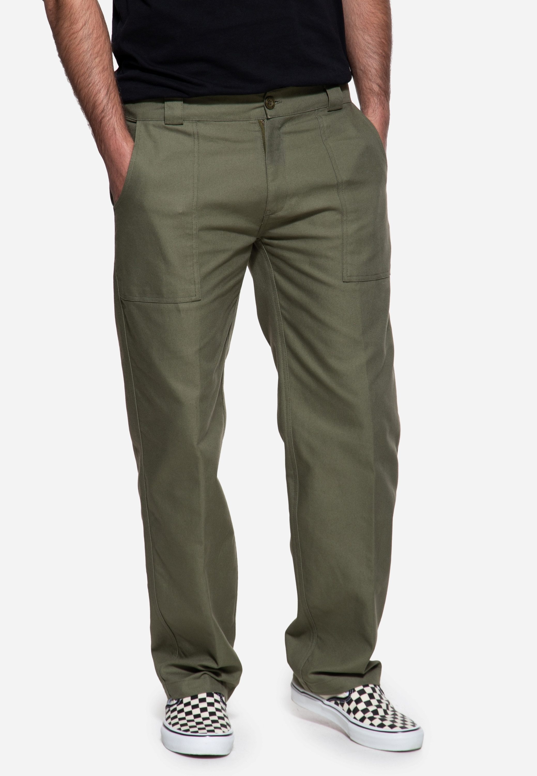 KingKerosin Chinohose aus robustem Canvas