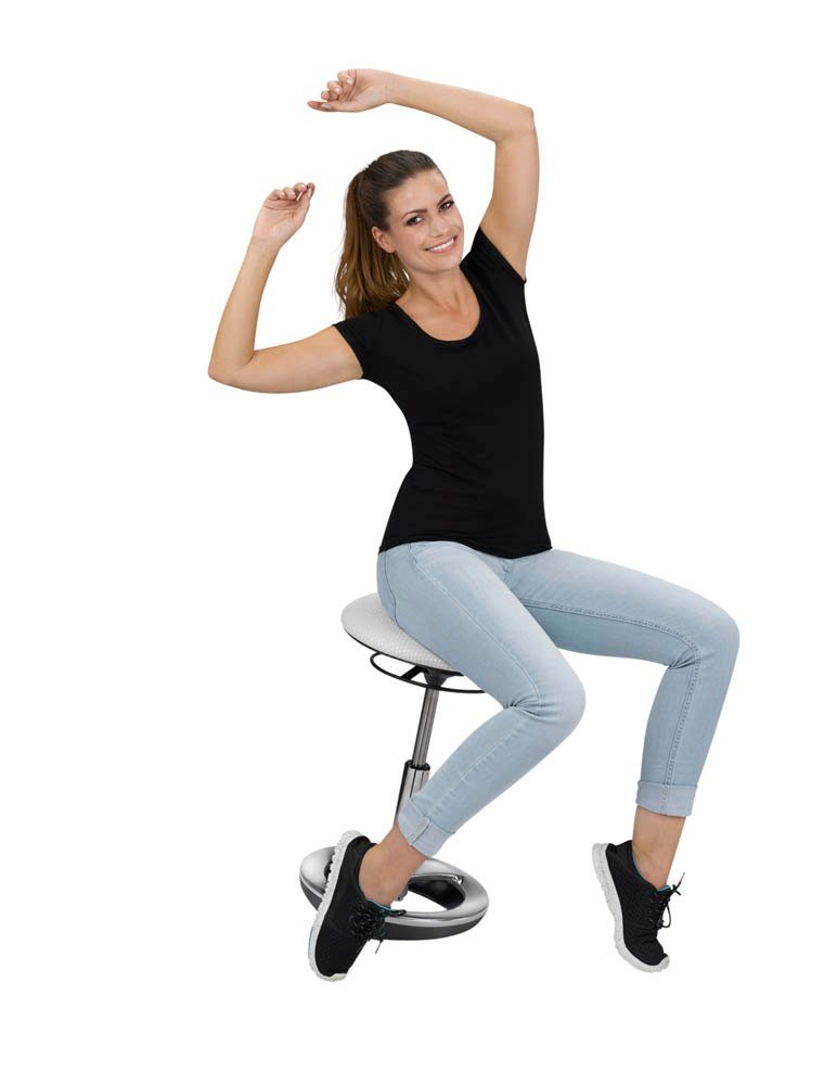 TOPSTAR Sitzhocker 1 Fitness-Hocker SITNESS BOB Hocker - weiß (1 St), Patent by Walser