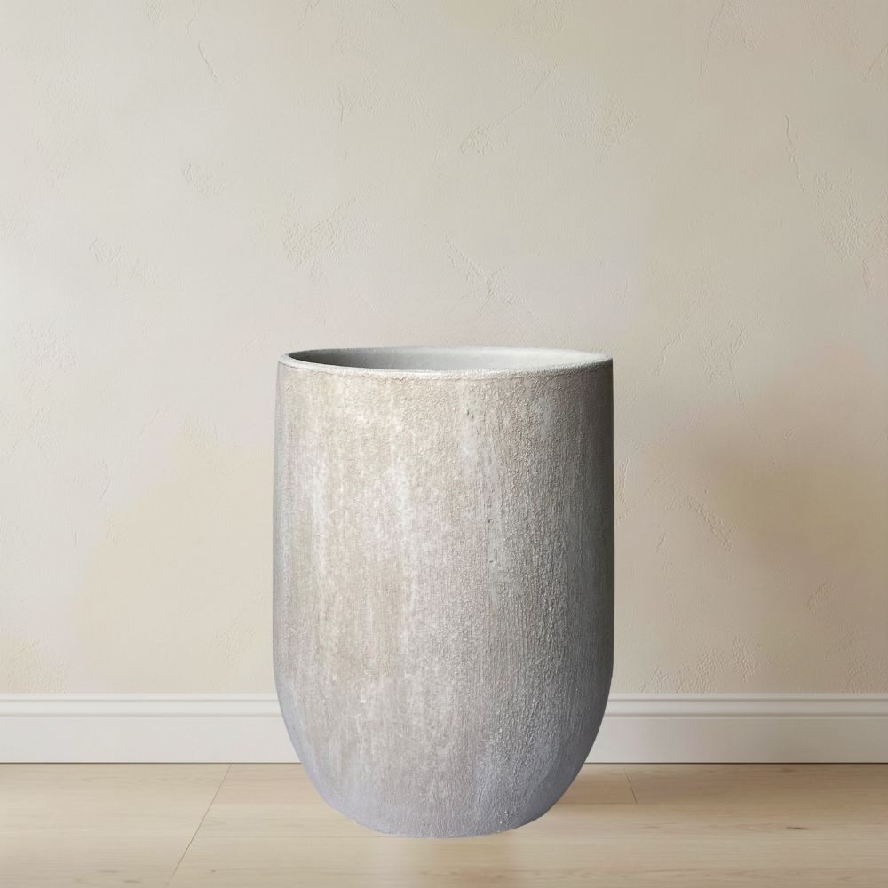 CreaFlor Home Bodenvase Avion, Robust, Grau, Einfarbig, H: 30cm