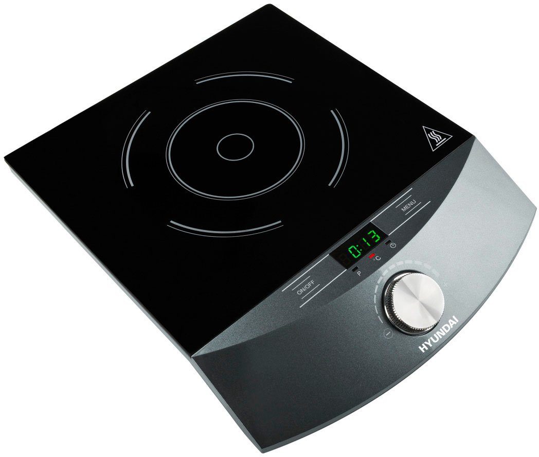 Hyundai Einzel-Induktionskochplatte IND133, 1800W, LED-Display, Ø 24cm, Thermostat, Temperatureinstellung