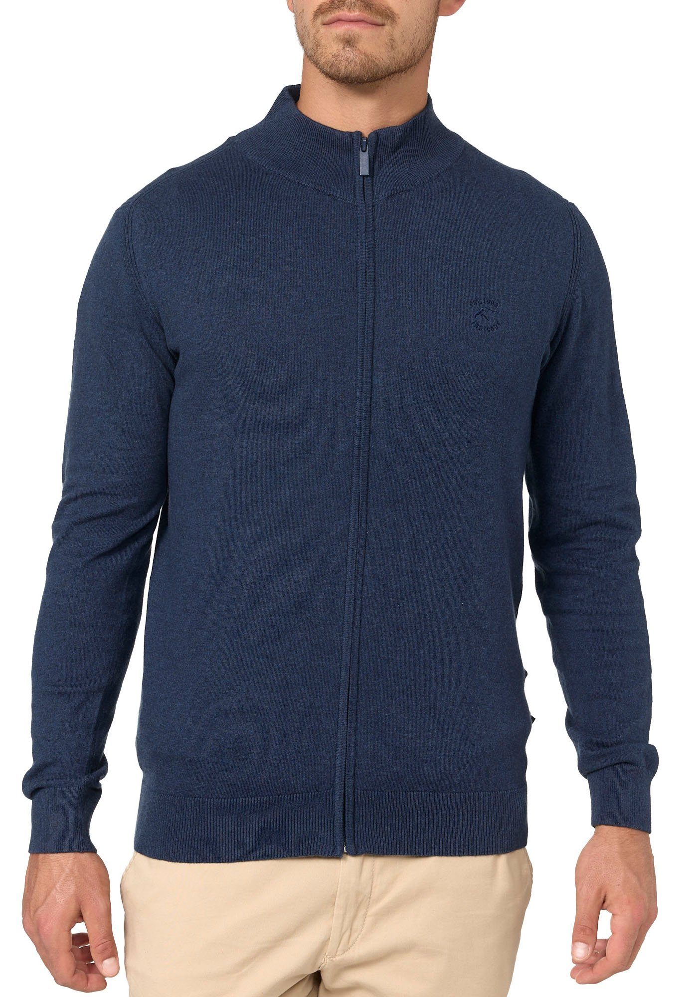 Tinos mix Indicode Strickjacke navy