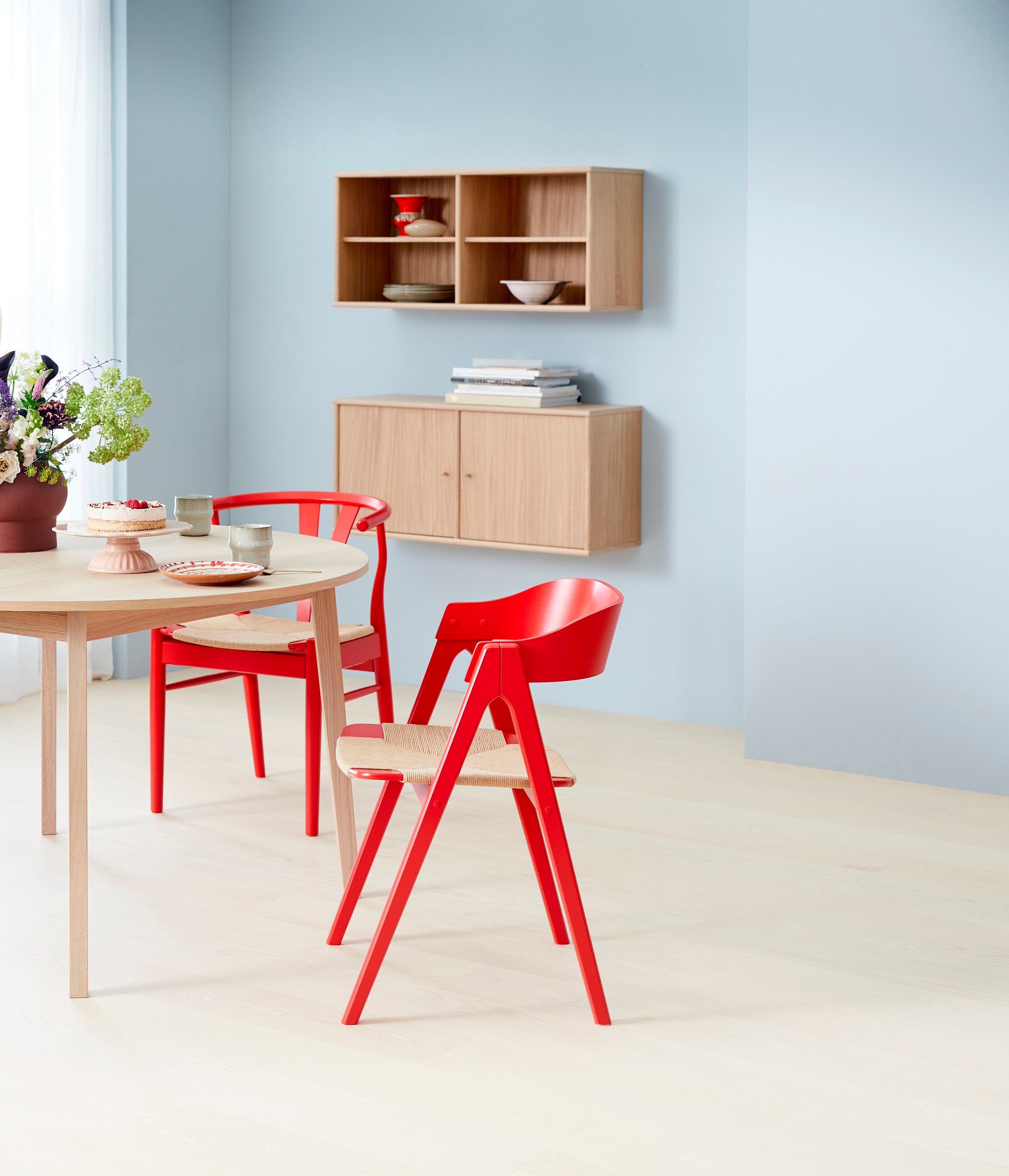 Basic Naturfarben Furniture cm, Single, Ø130/228 2 aus by Gestell Einlegeplatten Hammel Massivholz, Hammel inklusive Esstisch