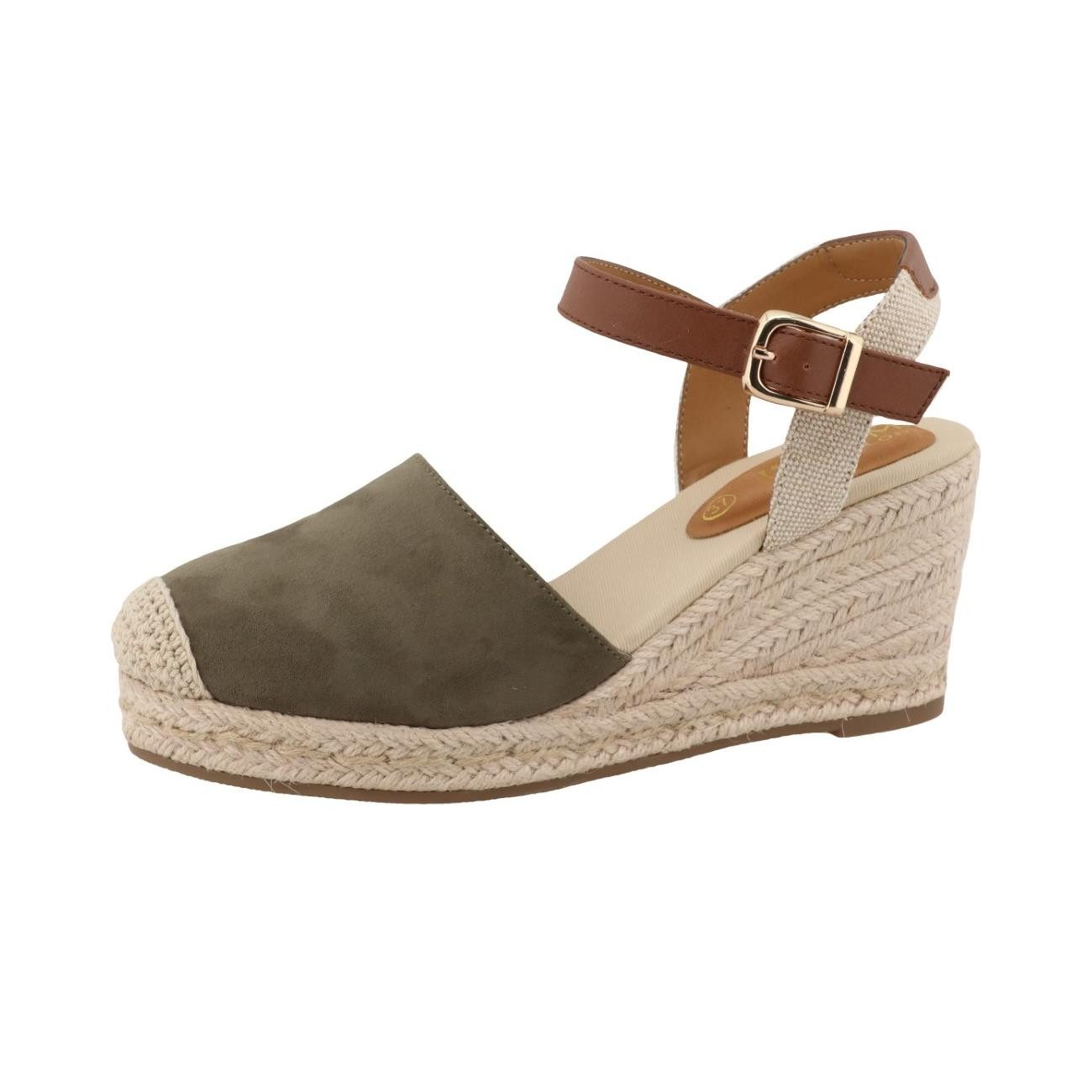 TOM TAILOR Tom Tailor Keilsandale khaki EUR 39 Keilsandalette