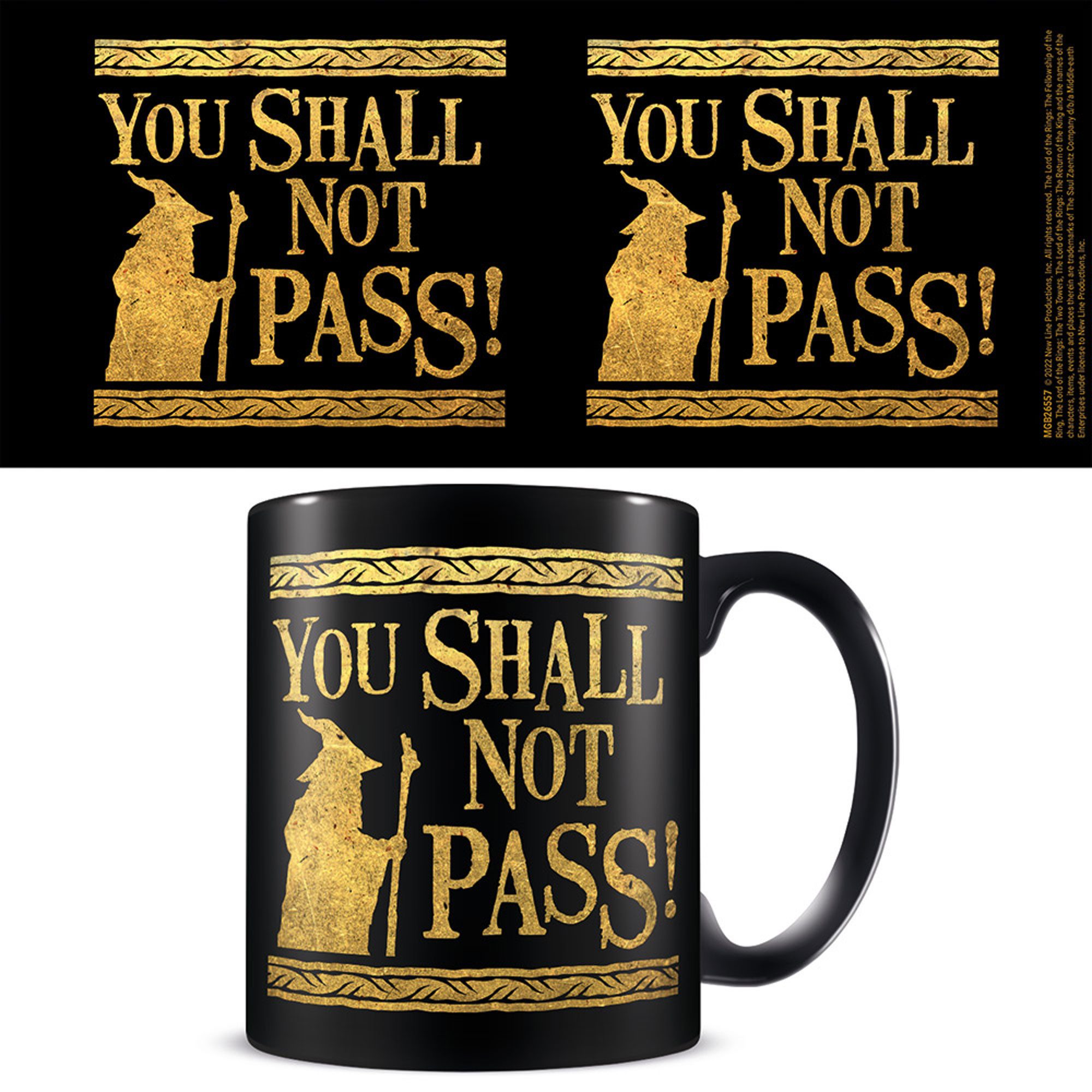 Tasse Lord of the Rings - Lizenz Чашки 3D - You Shall Not Pass - black