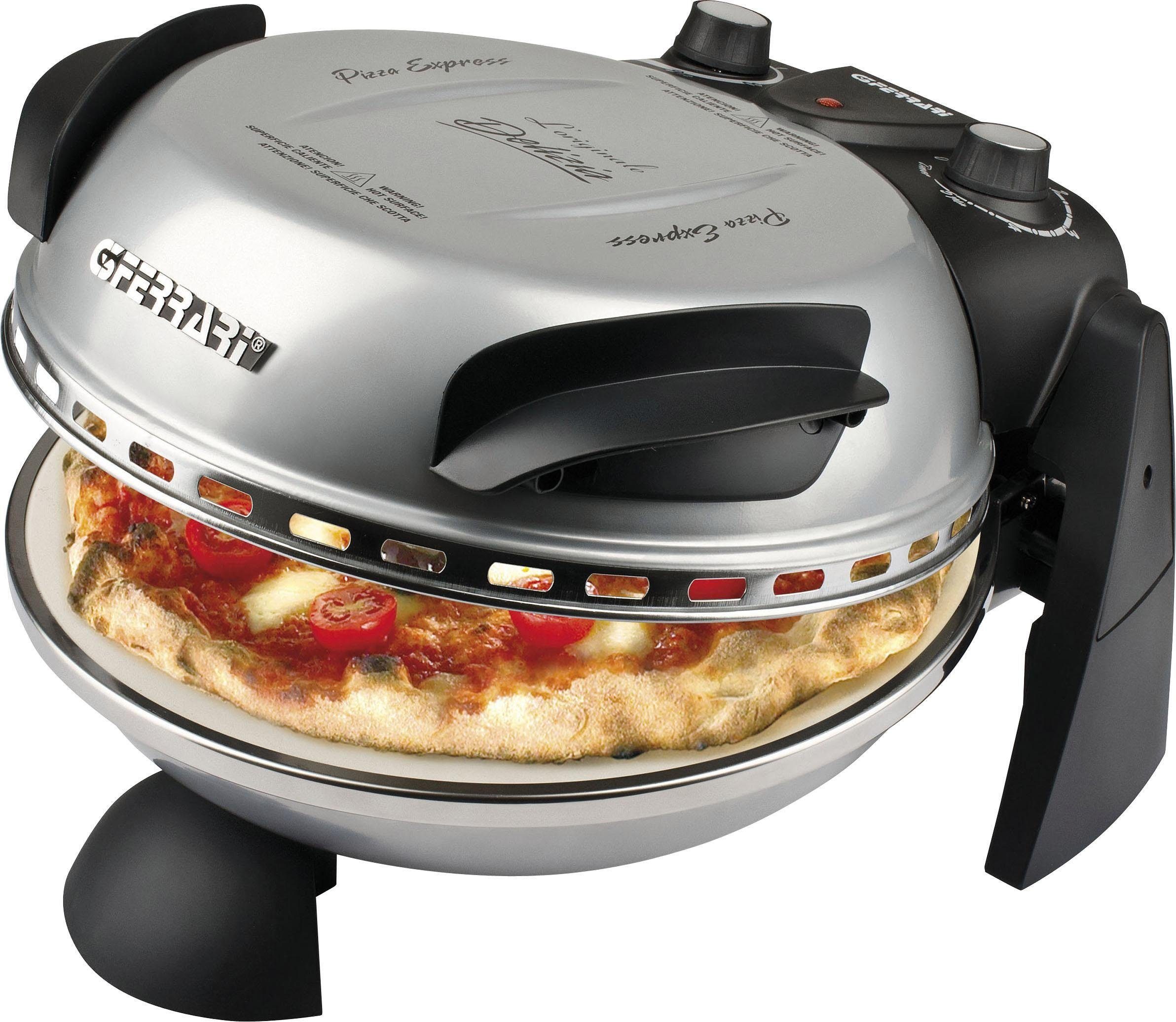 G3 Ferrari Pizzaofen Delizia G1000606 silber inkl. Pizzaschaufel + Rezeptheft, bis 400 °C mit Pizzastein – die Ikone unter den Pizzaöfen – Bild 2 von 5
