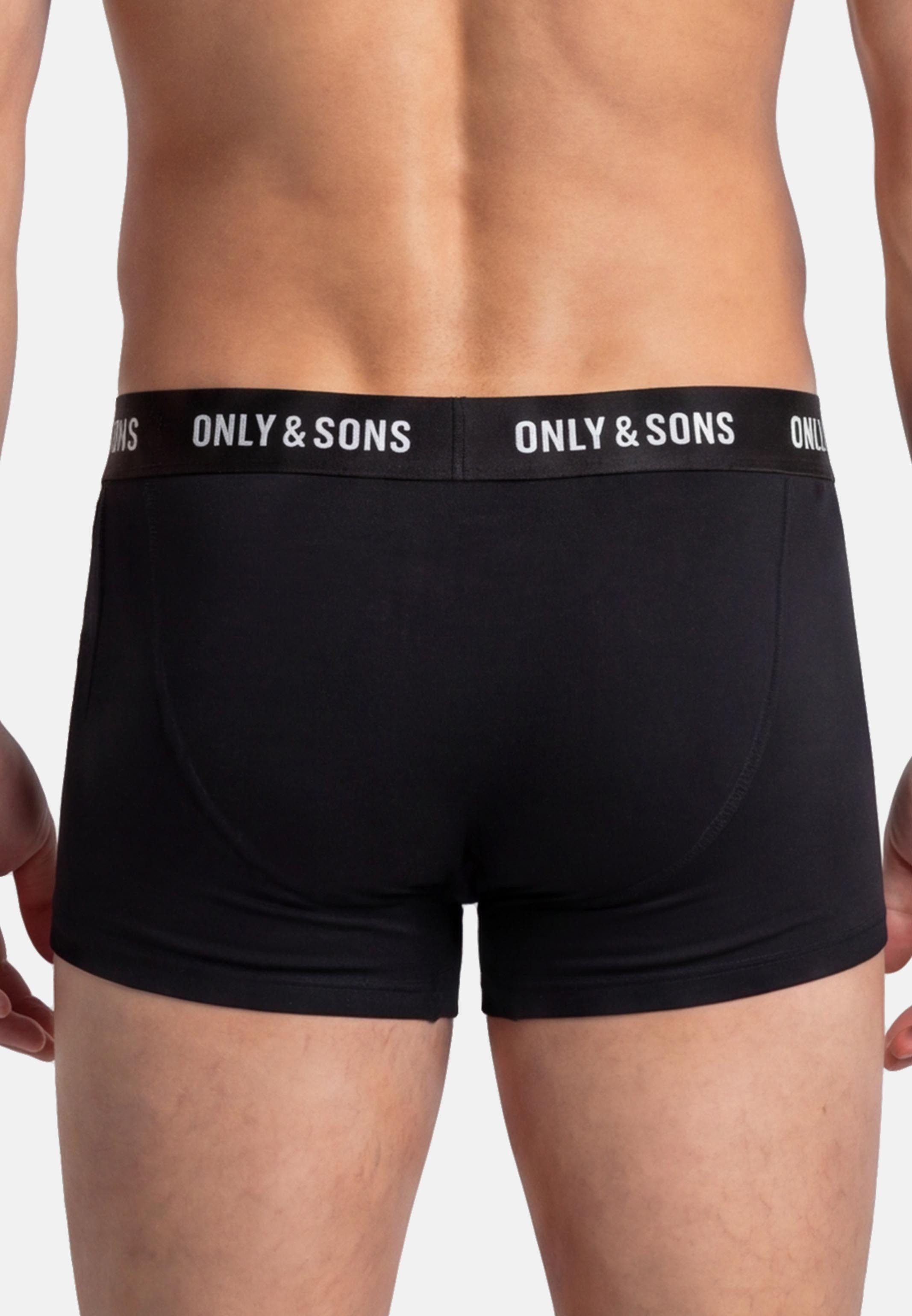 ONLY & SONS Retro Boxer 9er Pack Basic (Spar-Set, 9-St) Retro Short / Pant - Baumwolle - ohne Eingriff - Blickdicht