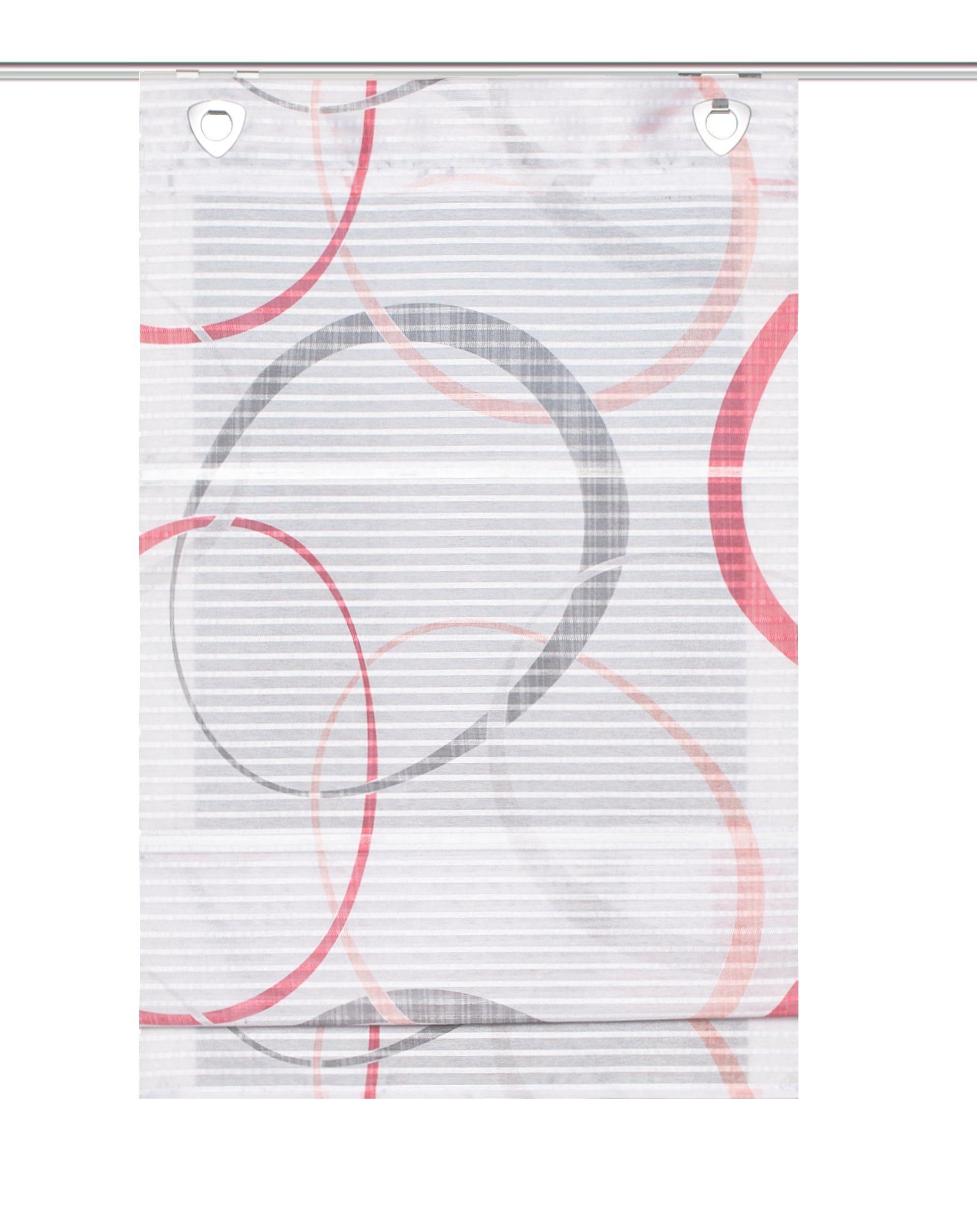 HOME WOHNIDEEN Magnetrollo Magnetrollo Vitus rot, ohne Bohren, bedruckt