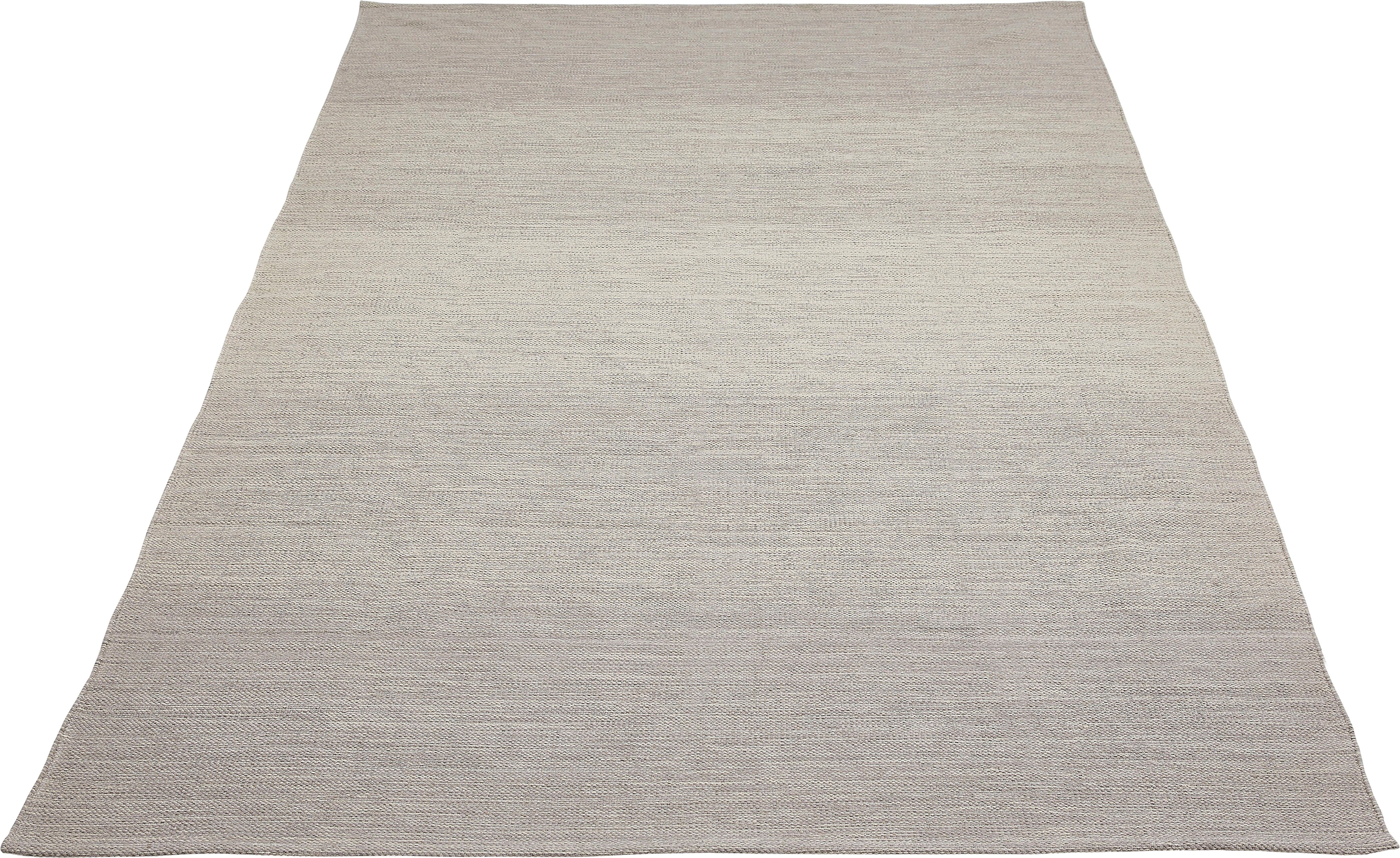 Teppich Opland, Andiamo, rechteckig, Höhe: 8 mm, meliert, mit Farbverlauf, reine Baumwolle taupe