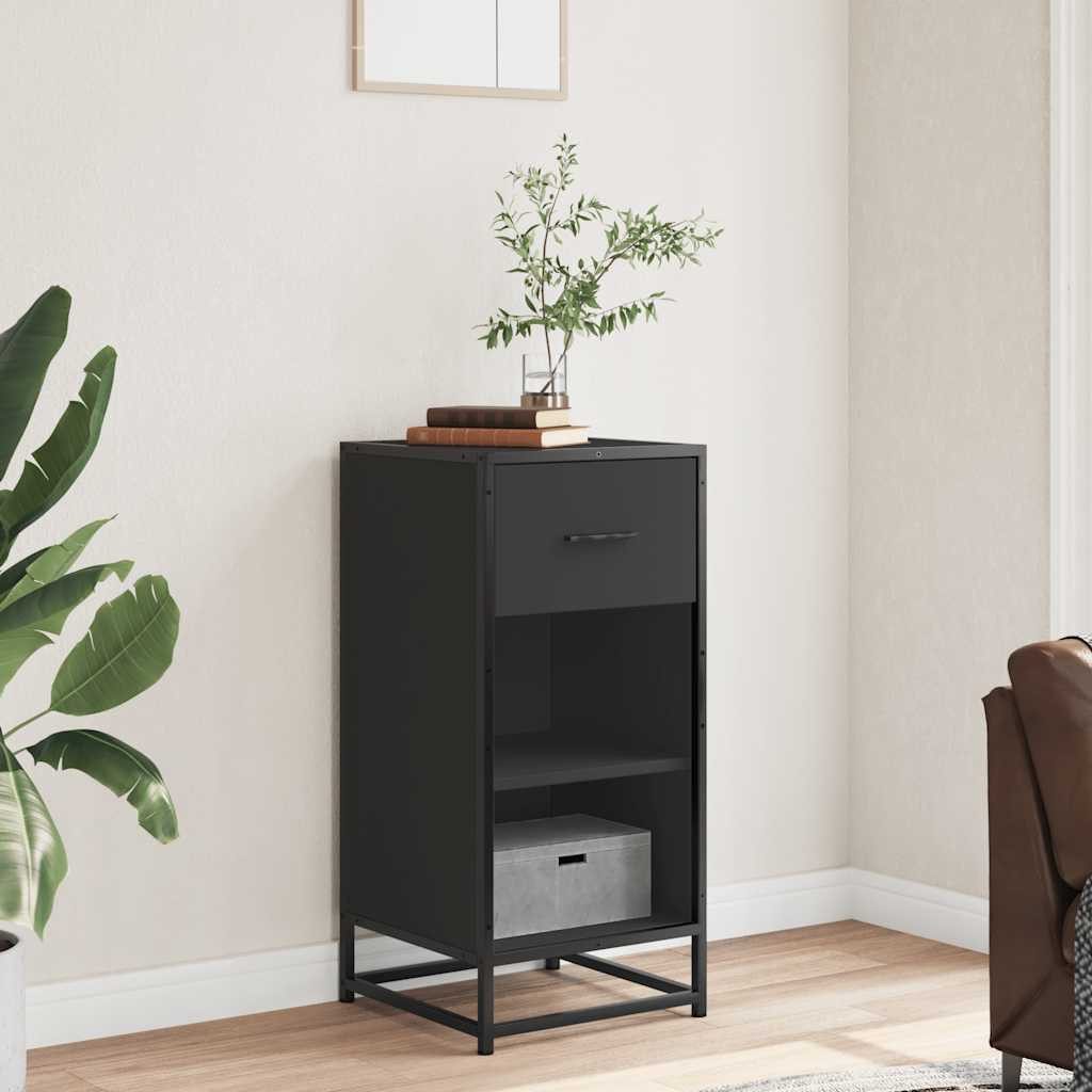 vidaXL Sideboard Sideboard Schwarz 35,5x35x76 cm günstig online kaufen