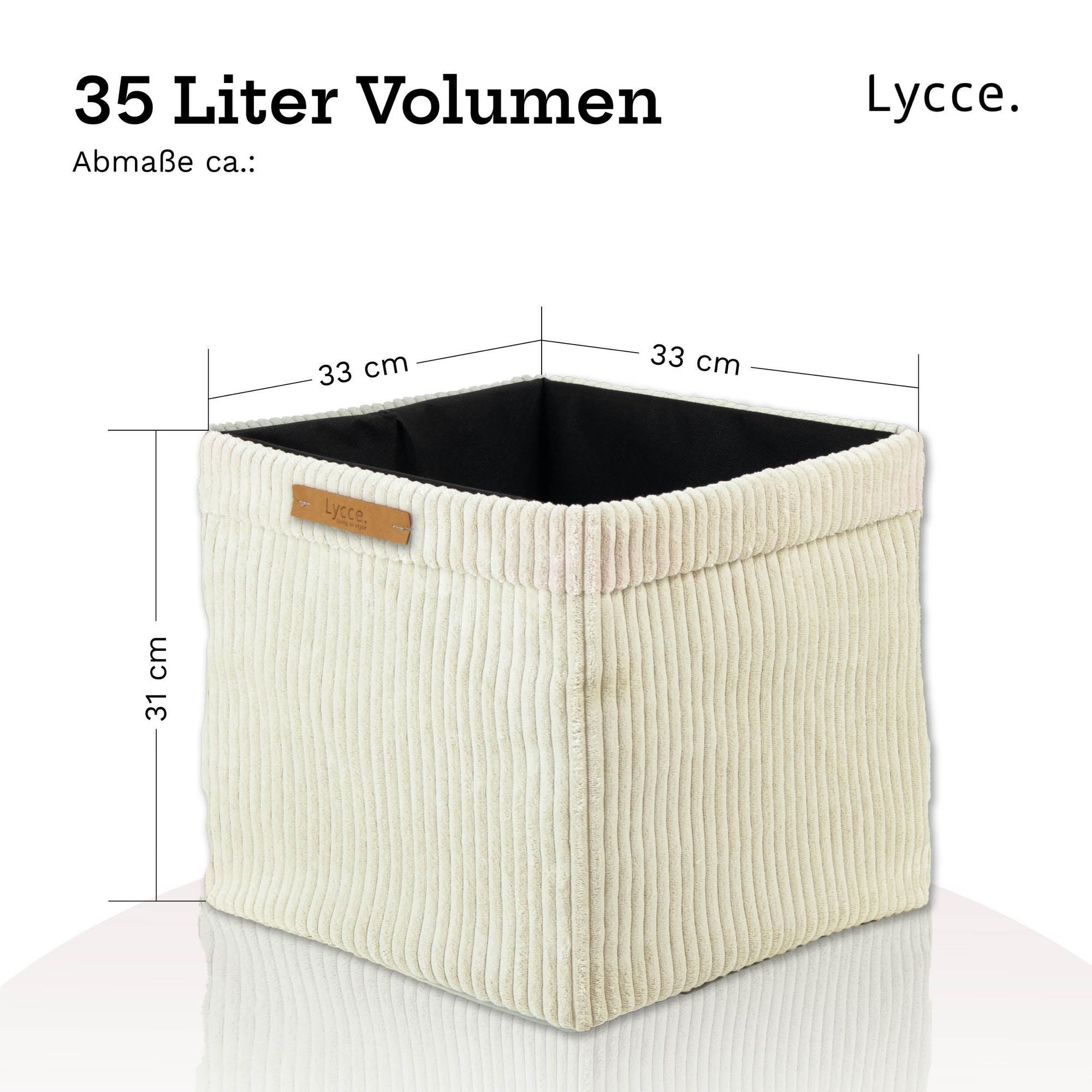 Lycce Regalkorb Lycce Kallax Boxen Cord, faltbare Aufbewahrungsboxen 33x33x günstig online kaufen