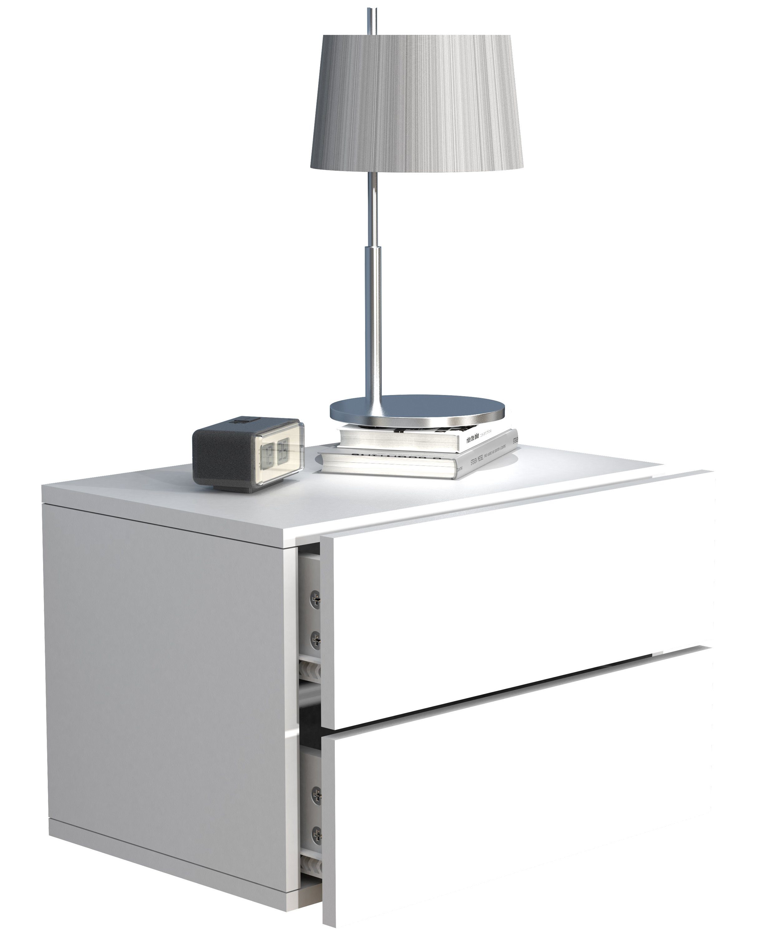 VCM Nachttisch Holz Wandschublade Wand Hänge Nachttisch Usal L45 günstig online kaufen