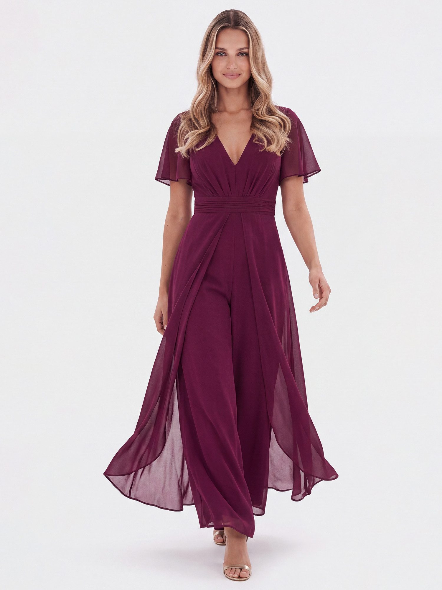 Apart Jumpsuit mit fließendem Beinverlauf