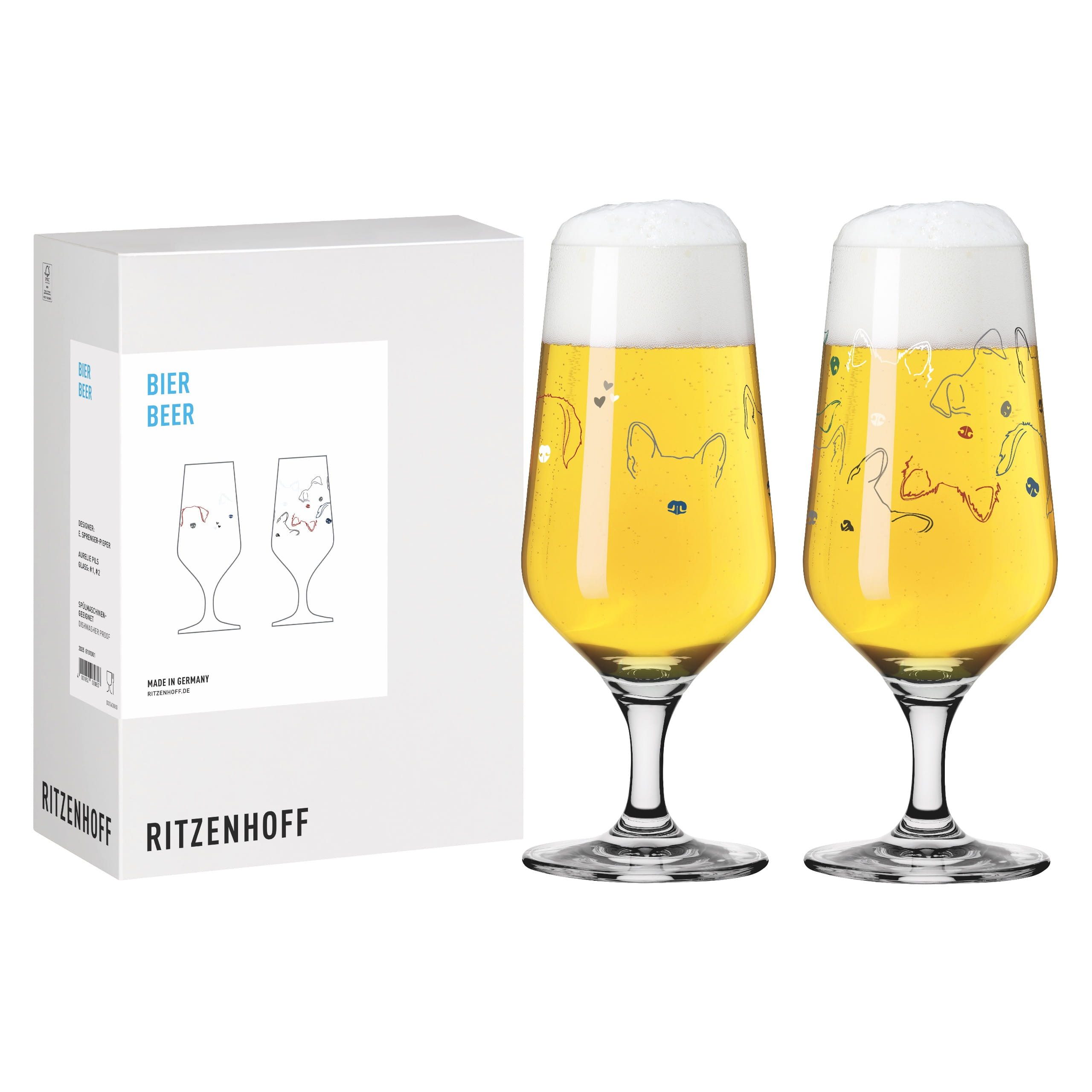 Bierglas Tierisch Glücklich