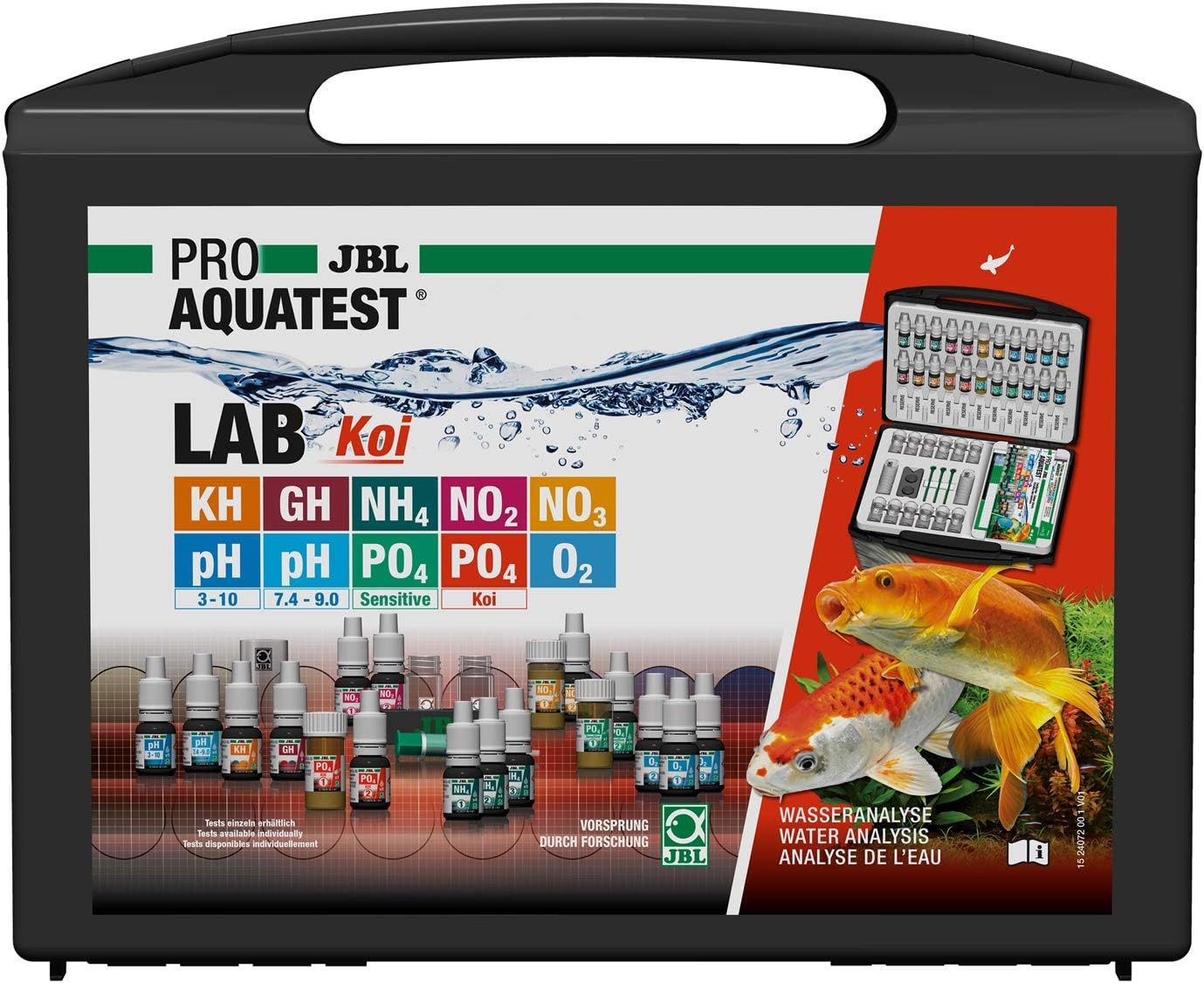 Teich-Wassertest JBL PROAQUATEST LAB Wassertester Koi- und Gartenteich