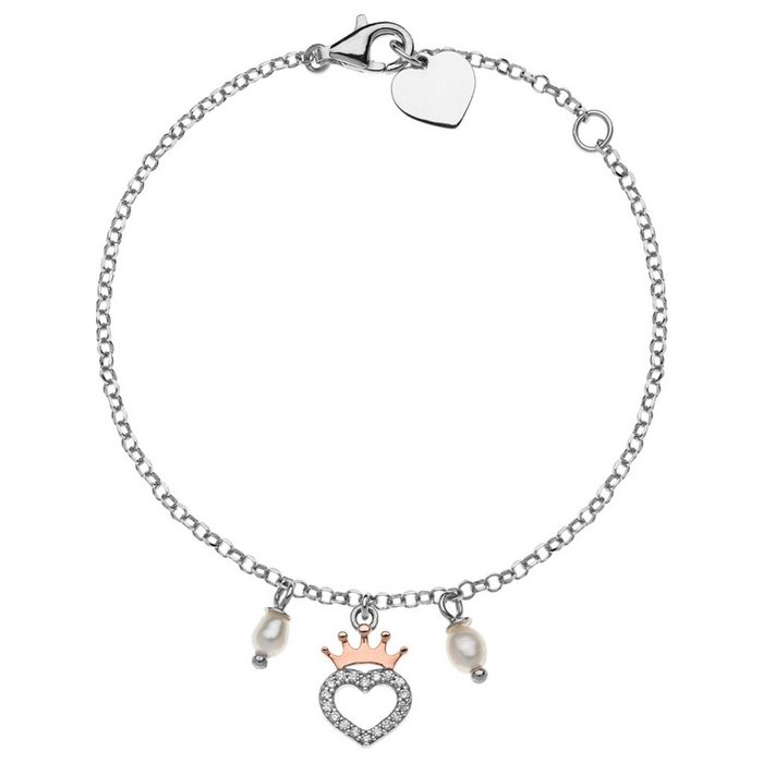 DISNEY Jewelry Armband Disney Mädchen-Armband 925er Silber 18 Zirkonia modern