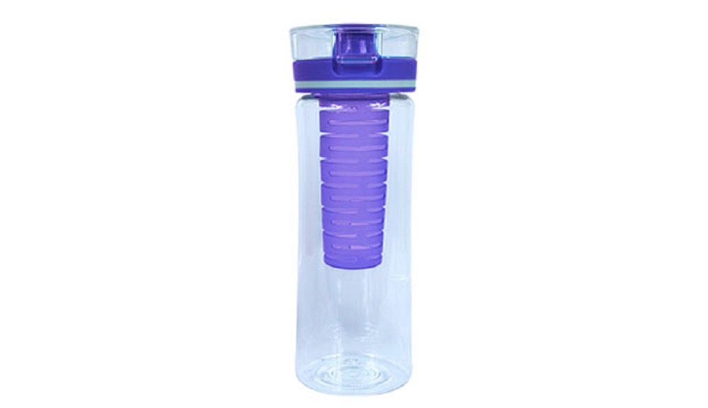 soma Trinkflasche trinkflasche wasserflasche Infuser Sportflasche (PP)BPA-frei lila, 828ml trinkflasche mit Früchtebehälter Wasserflasche mit fruchteinsatz