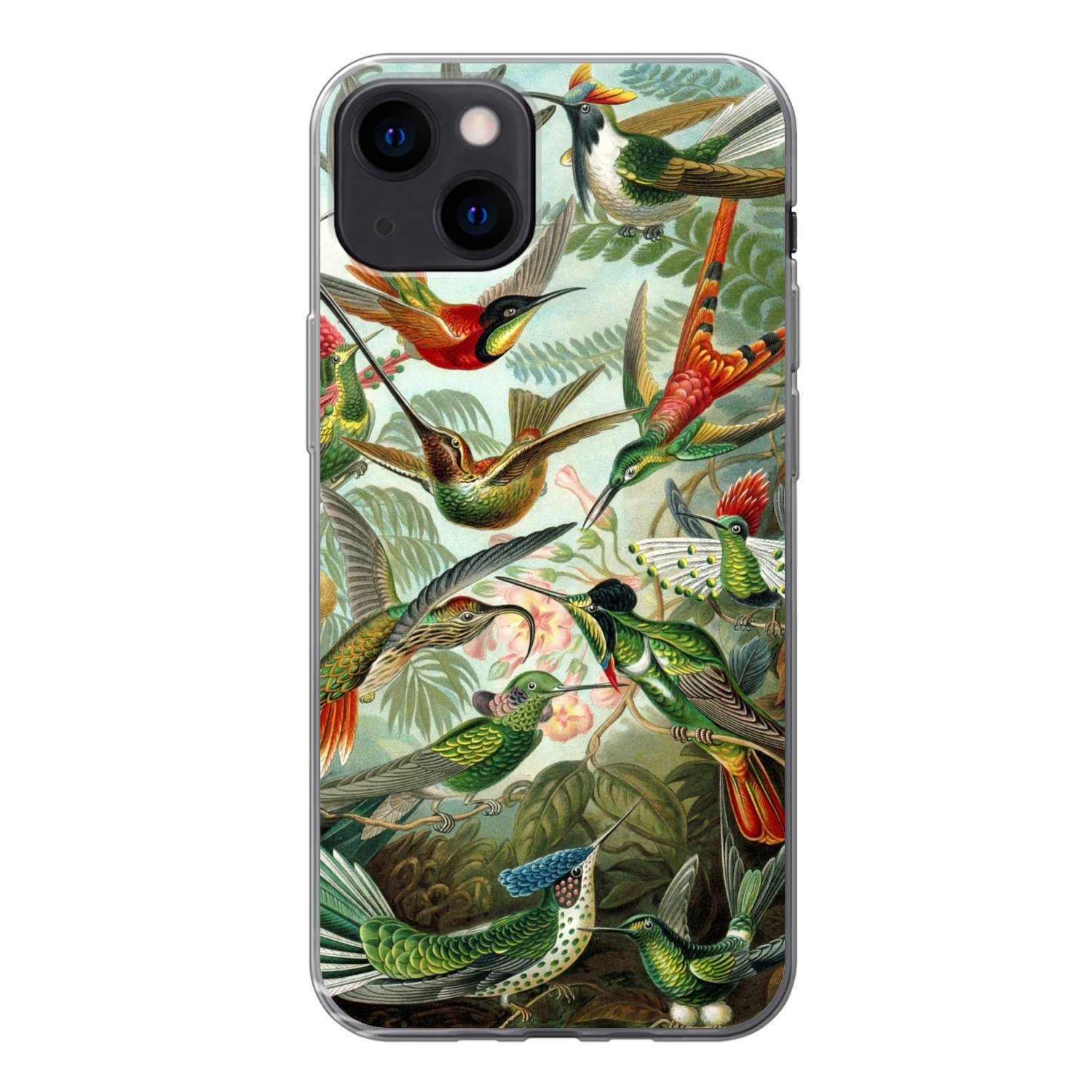 MuchoWow Handyhülle für Apple iPhone 13 Trochilidae - Alte Meister - Kunst, Smartphone-Bumper, Print, Handy Schutzhülle Dünn