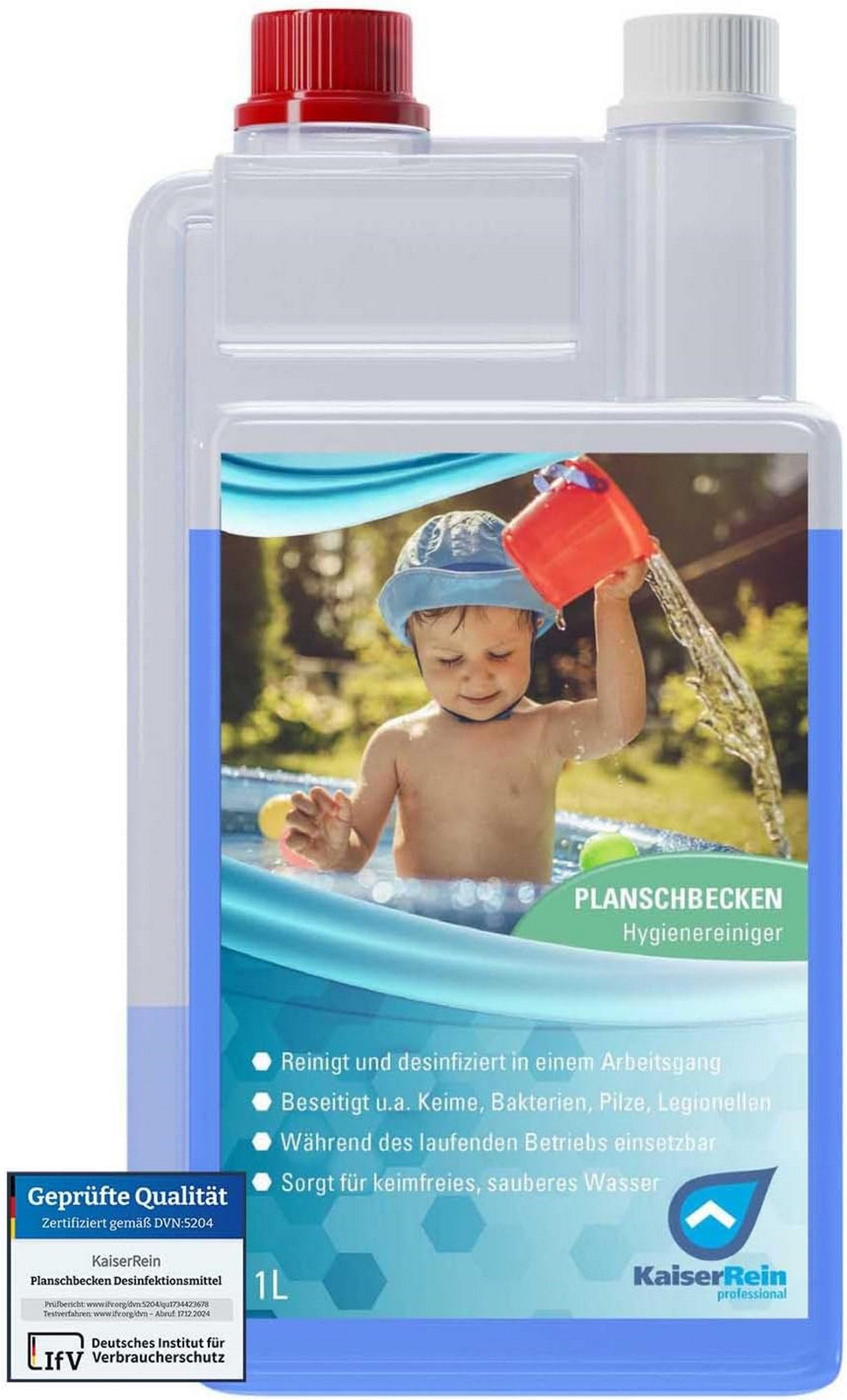 KaiserRein Poolpflege Planschbecken und Pool Desinfektion, Hochkonzentriert, Desinfizierend, Geruchshemmend
