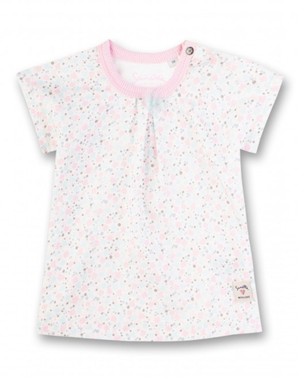 Sanetta T-Shirt Baby T-Shirt aus 100 % Baumwolle mit Allover-Punkteprint