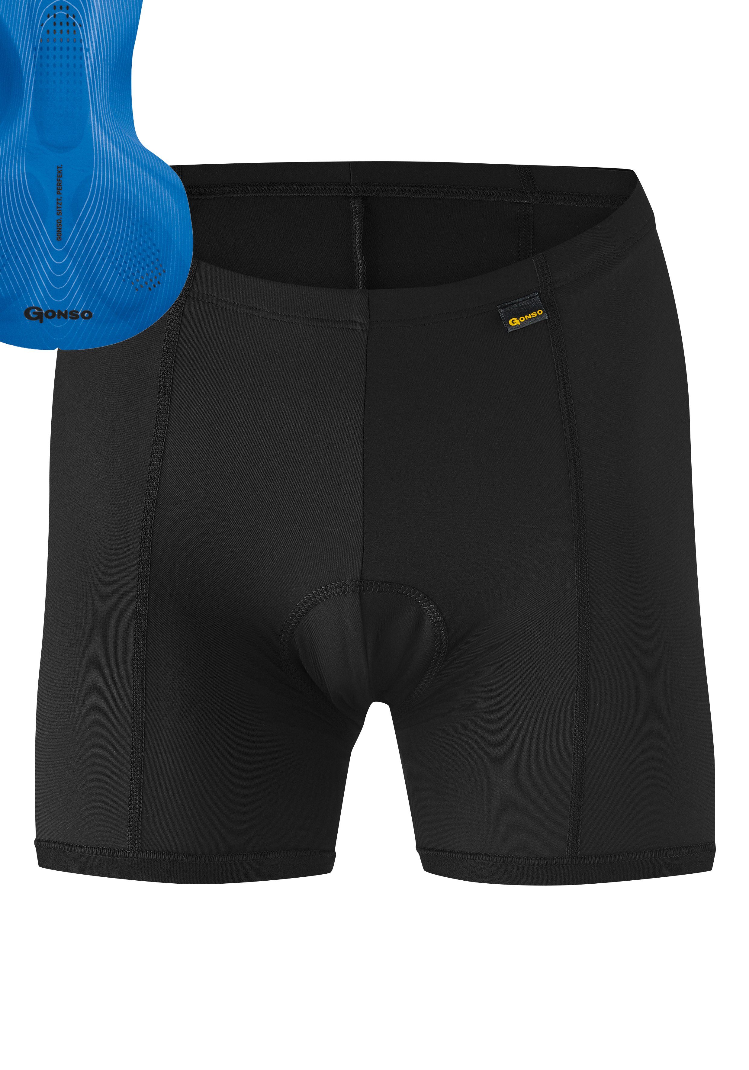 Gonso Fahrradhose Rad-Shorts Radunterhosen mit Damen Blau Sitivo W Radlerhose kombinierbar U jeder