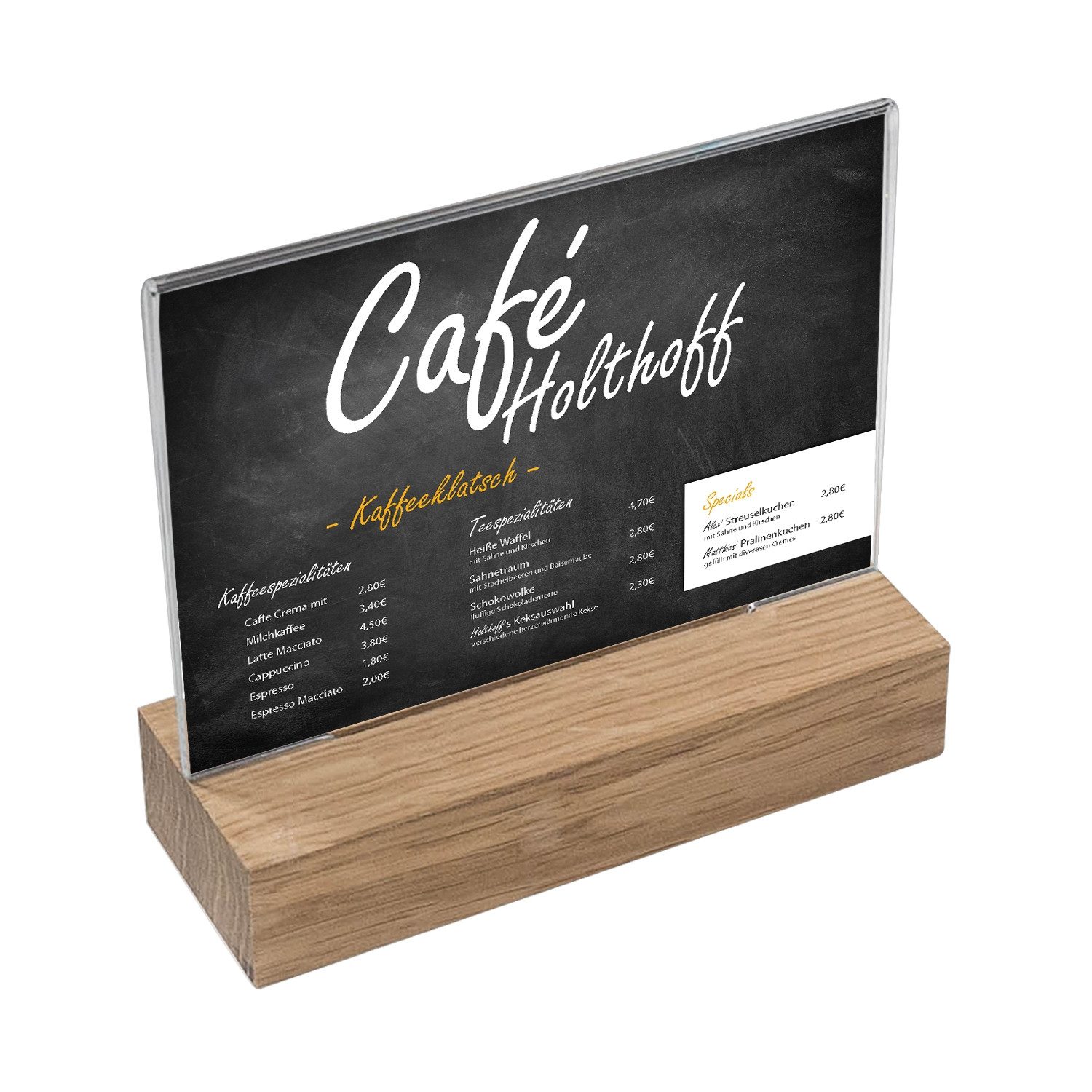 HMF Einzelrahmen 4694 Acryl Tischaufsteller, für 1 Bilder (1 St), T-Ständer günstig online kaufen