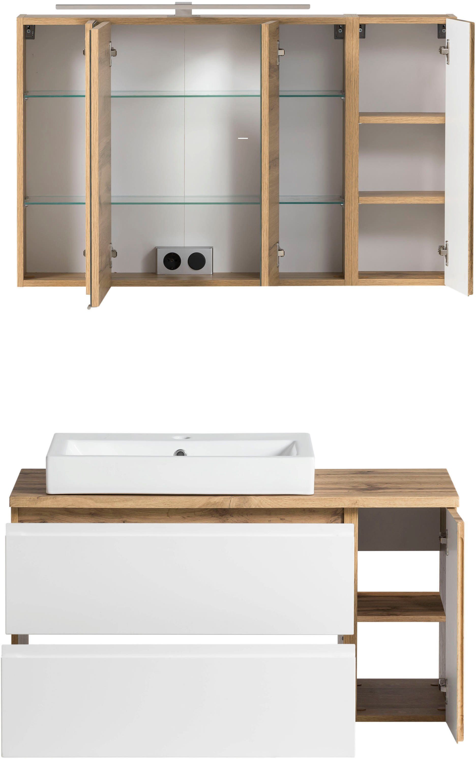 welltime Badmöbel-Set Sölden, (2-St)