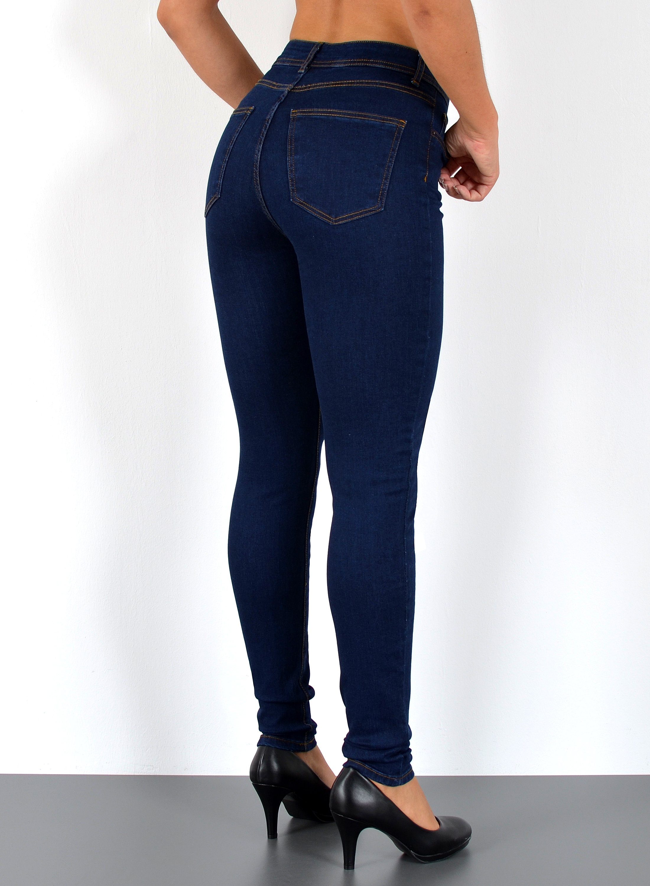 ESRA Skinny-fit-Jeans S800 Damen Jeanshose Skinny Leg High Waist Jeans Stretch