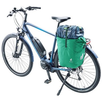 deuter Fahrradtasche Weybridge 20+5, 20 Liter, wasserdicht, Reflektoren, abnehmbarer Schultergurt