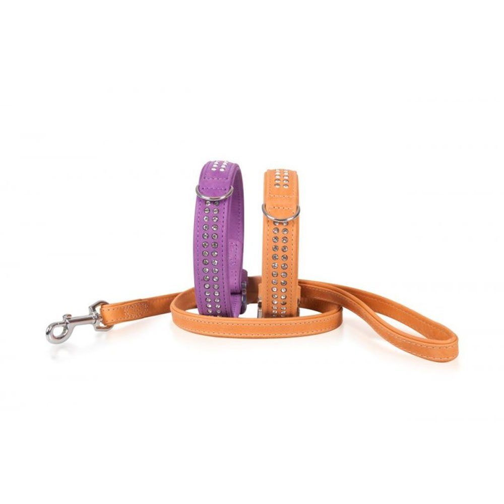 Karlie Hunde-Halsband Karlie Buffalo Strass-Halsband - Violett Strassreihen, Länge/Breite: